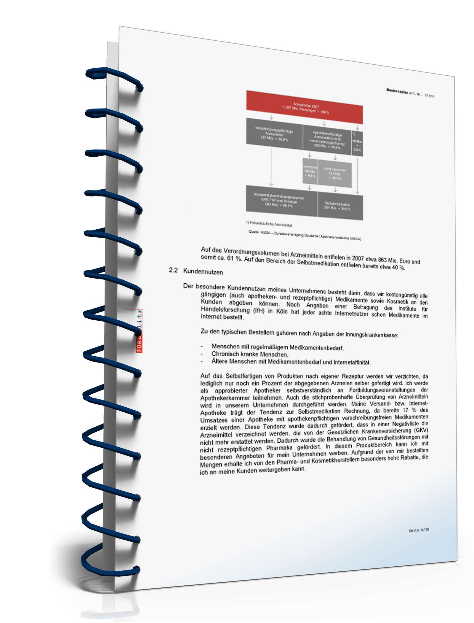 Businessplan Internet-Apotheke Excel. Seite: 8