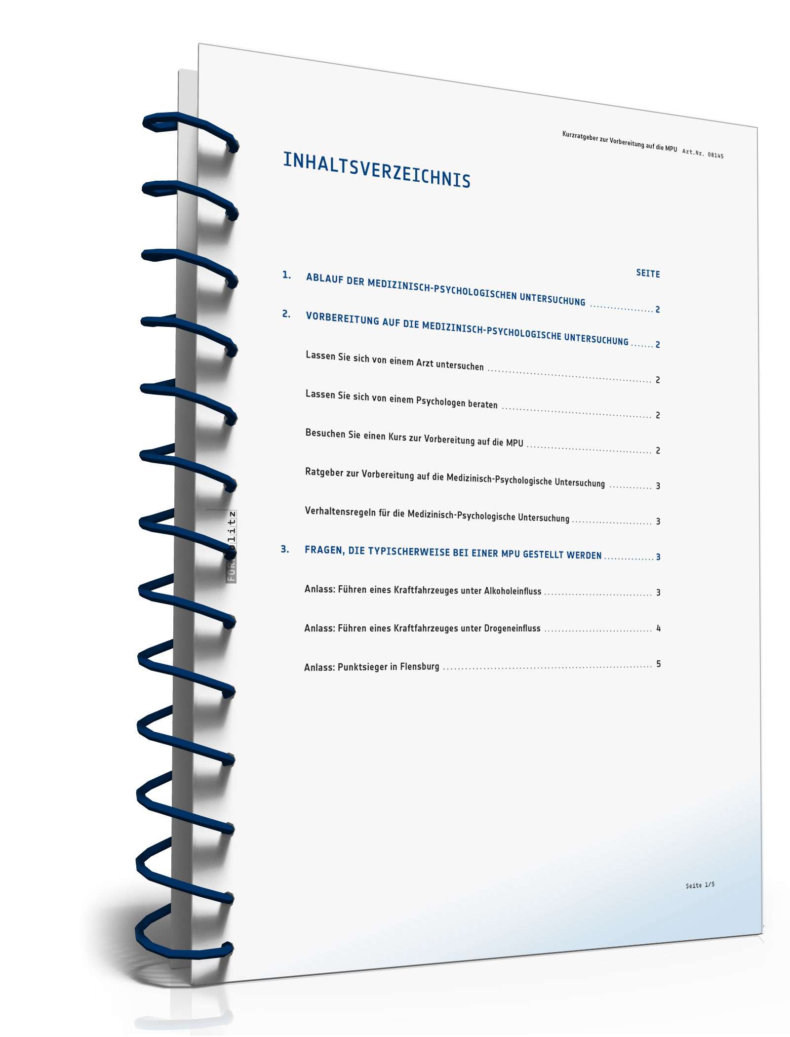 Kurzratgeber zur Vorbereitung auf die MPU PDF. Seite: 2