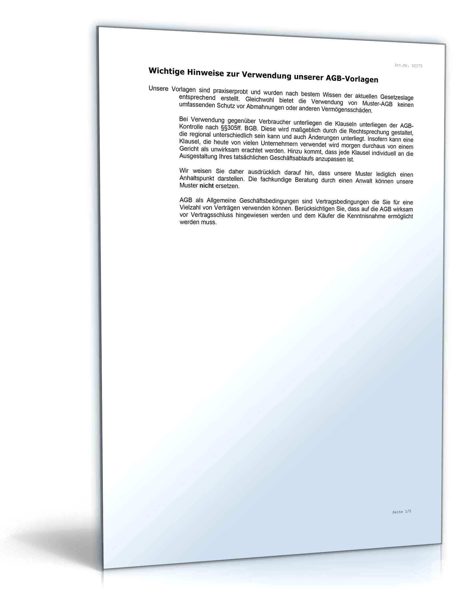 AGB Bürodienstleistungen Word. Seite: 7