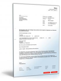 Arbeitgeberbescheinigung Corona-Test PDF