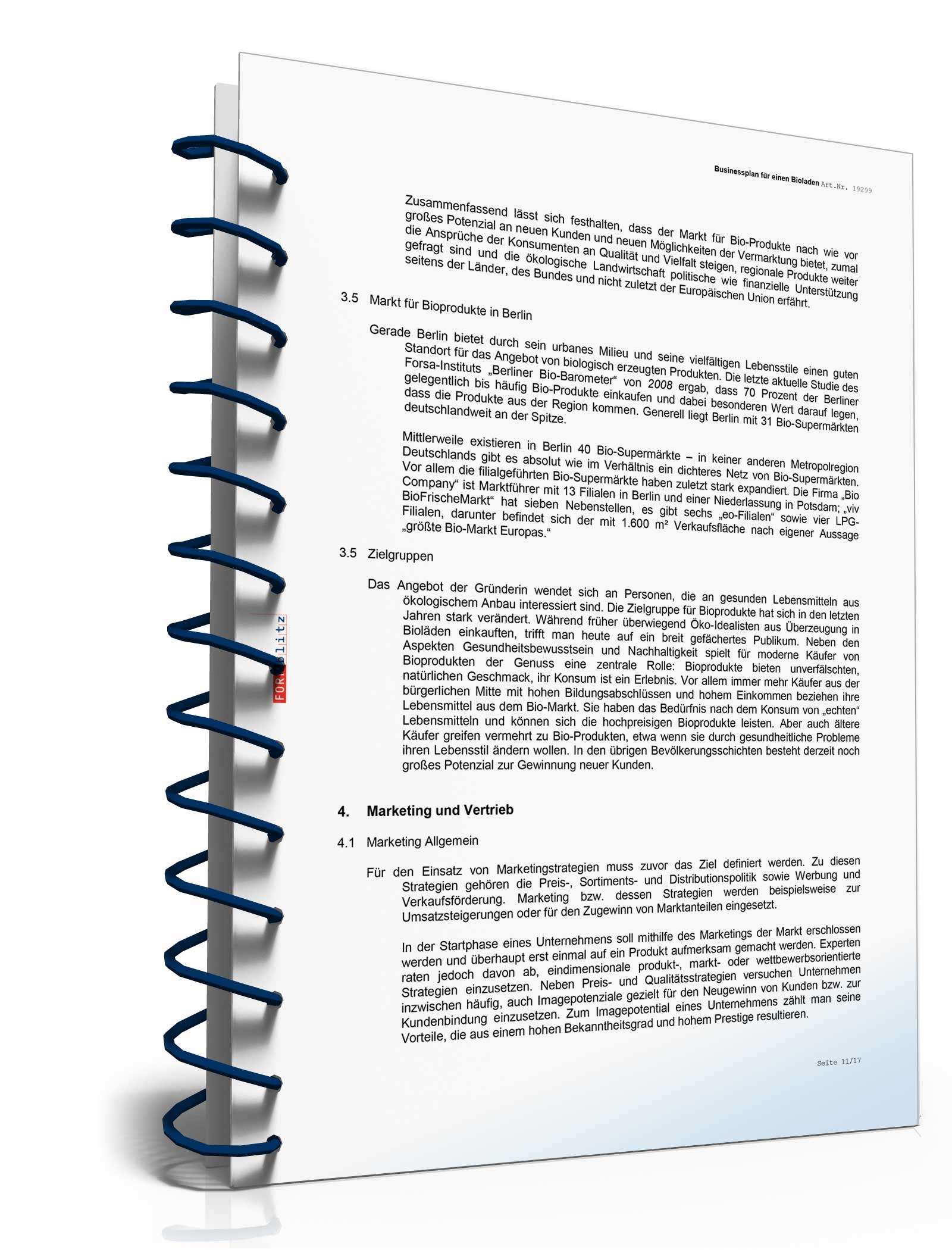 Businessplan Bioladen Excel. Seite: 14