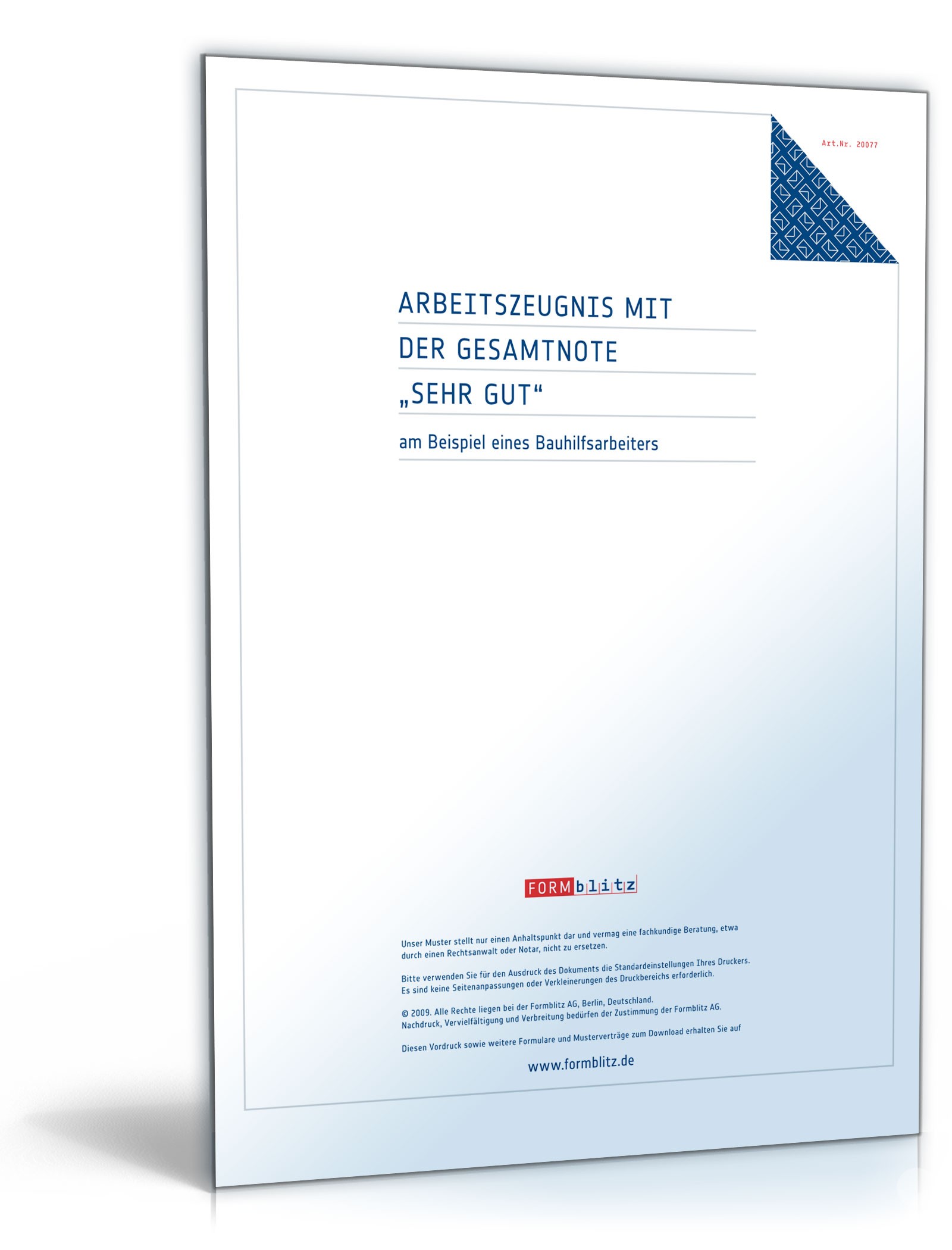 Arbeitszeugnis Bauhilfsarbeiter Excel. Seite: 2