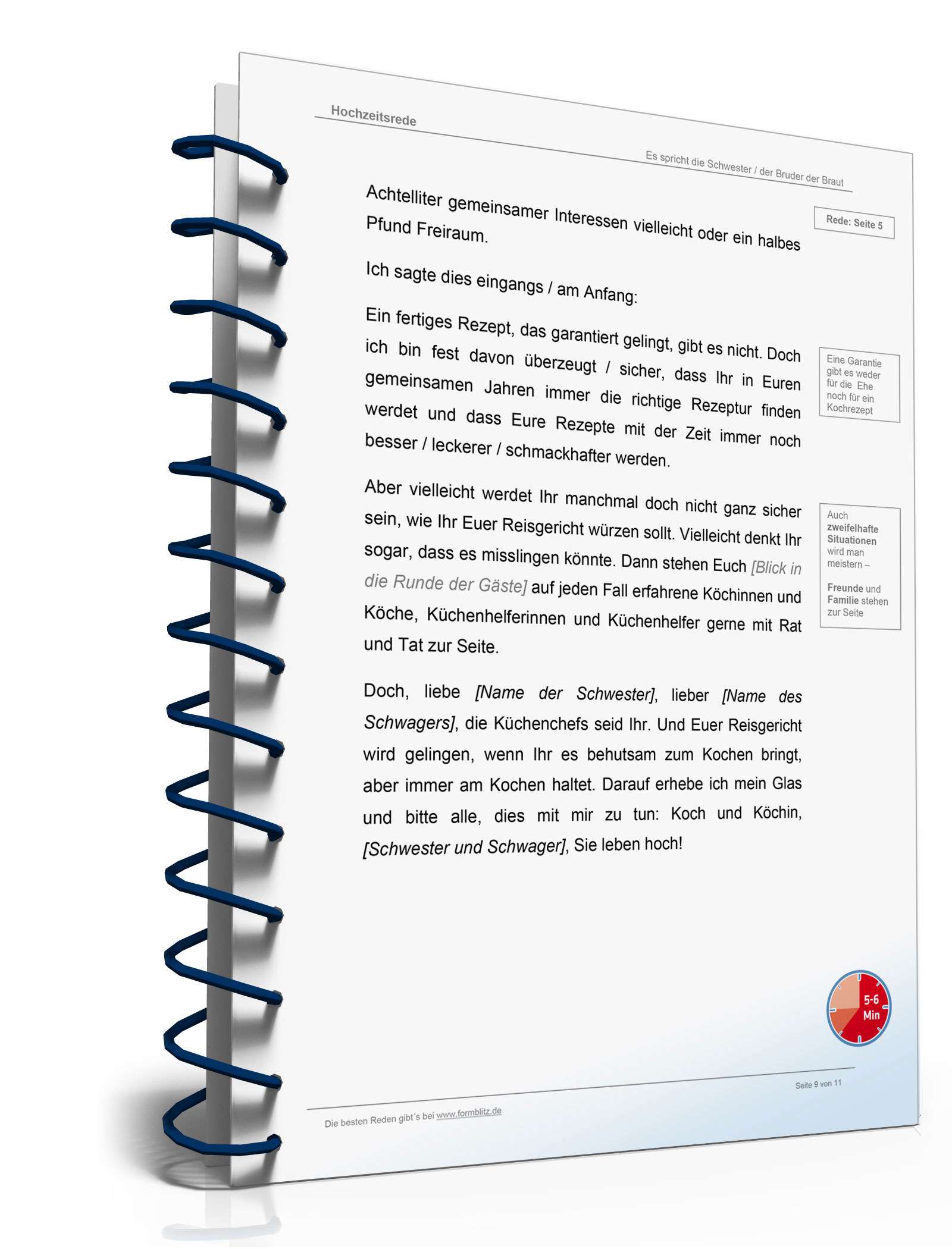 Hochzeitsrede Schwägerschaft an Brautpaar Word. Seite: 9