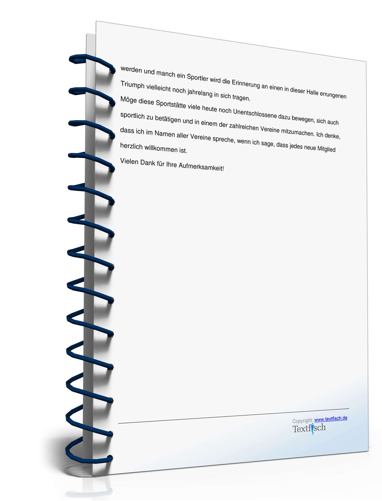 Eröffnungsrede für eine Sporthalle PDF. Seite: 4