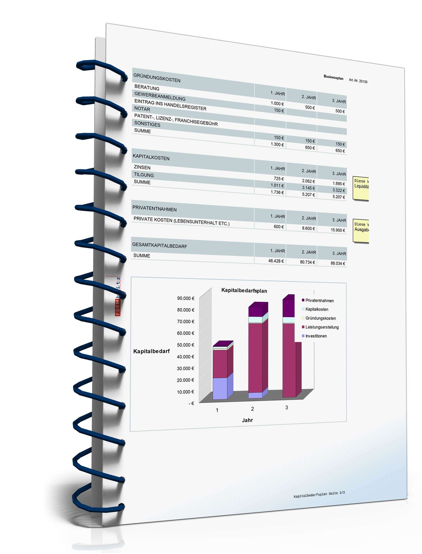 Businessplan Spielwarenhandel Excel. Seite: 19