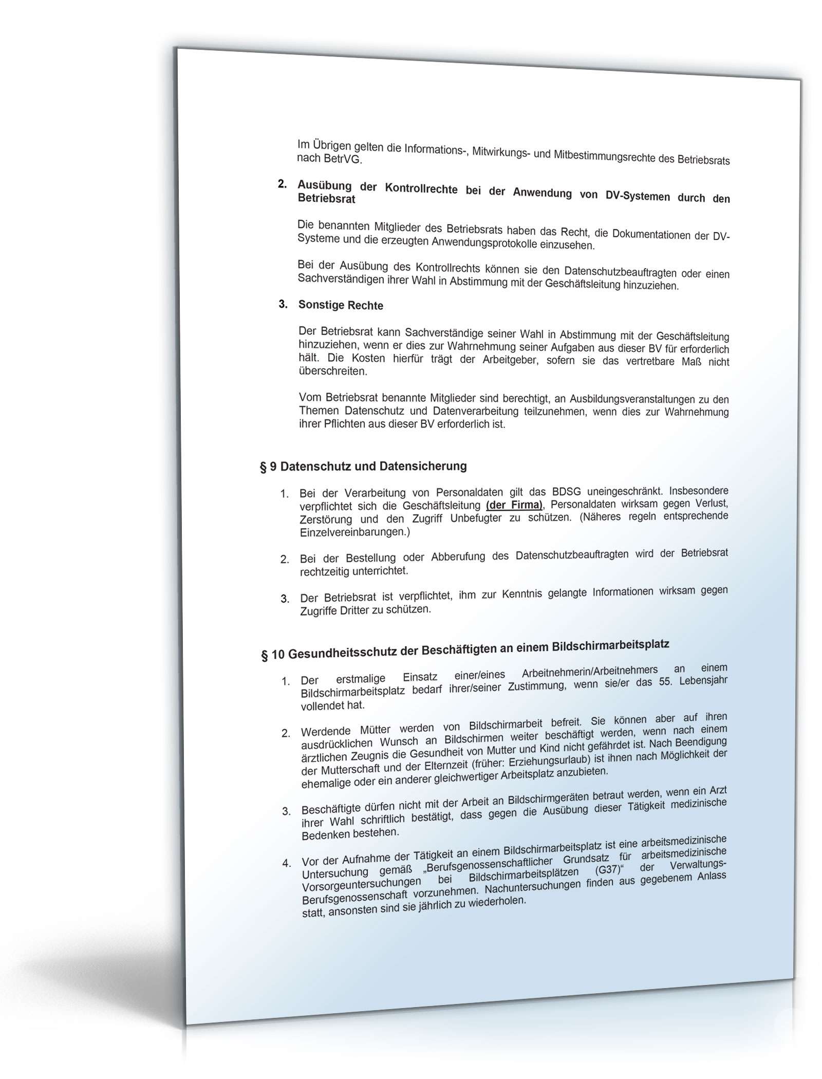 Betriebsvereinbarung Informations- und Kommunikationssysteme PDF. Seite: 4