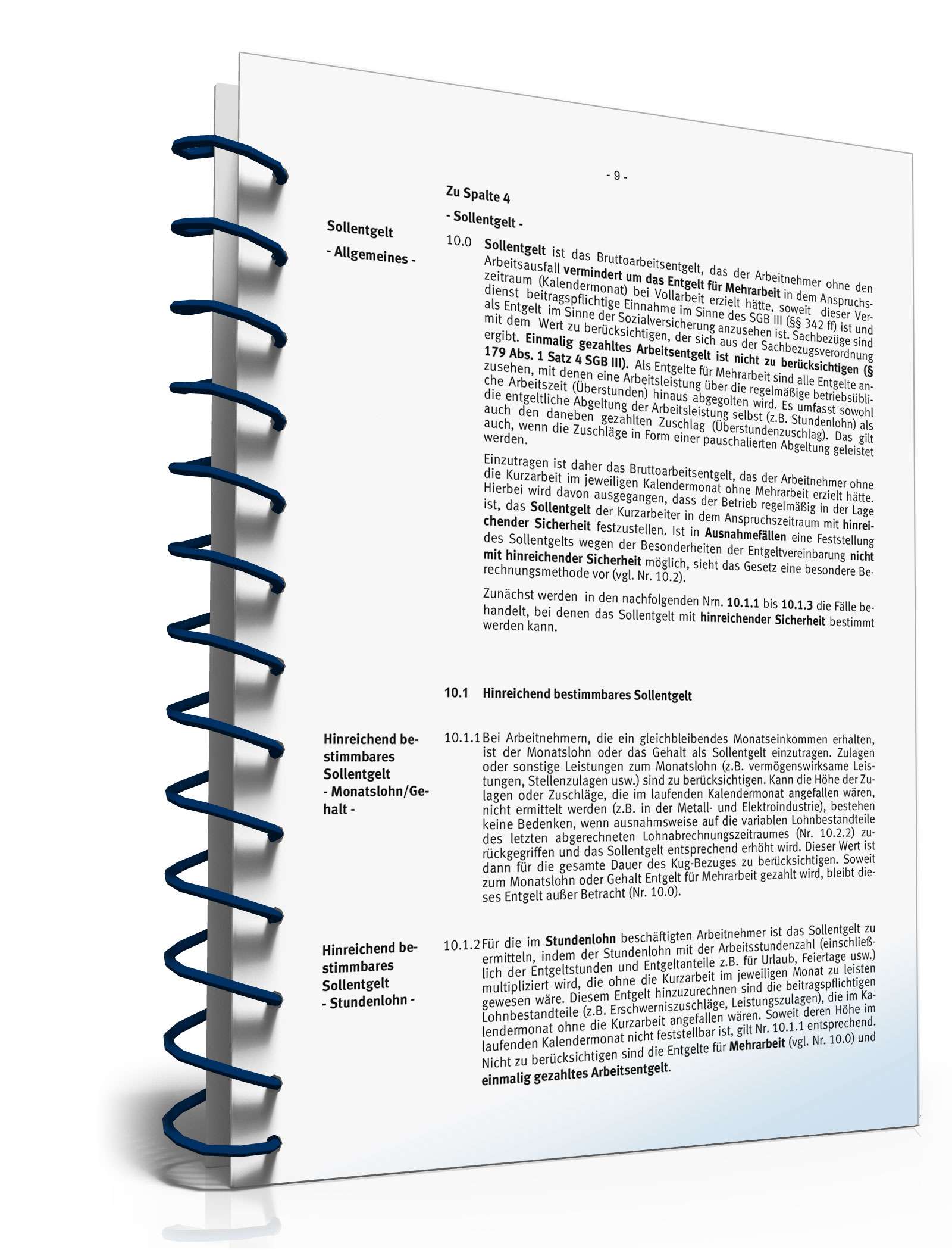 Hinweise zum Antrag Kurzarbeitergeld PDF. Seite: 9