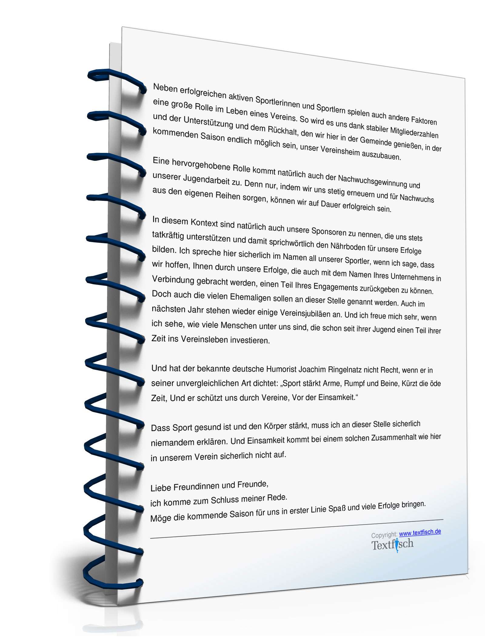 Rede zur Saisoneröffnung eines Sportvereins  PDF. Seite: 3