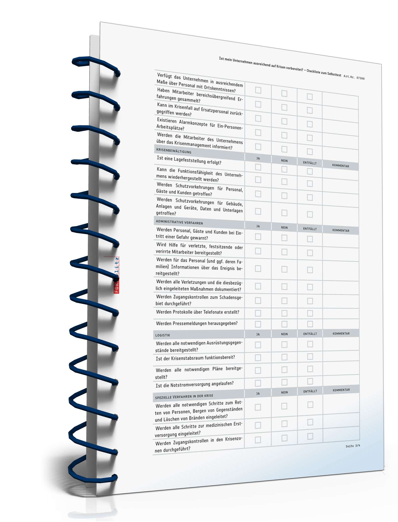 Checkliste Vorsorge Unternehmenskrise  PDF. Seite: 3