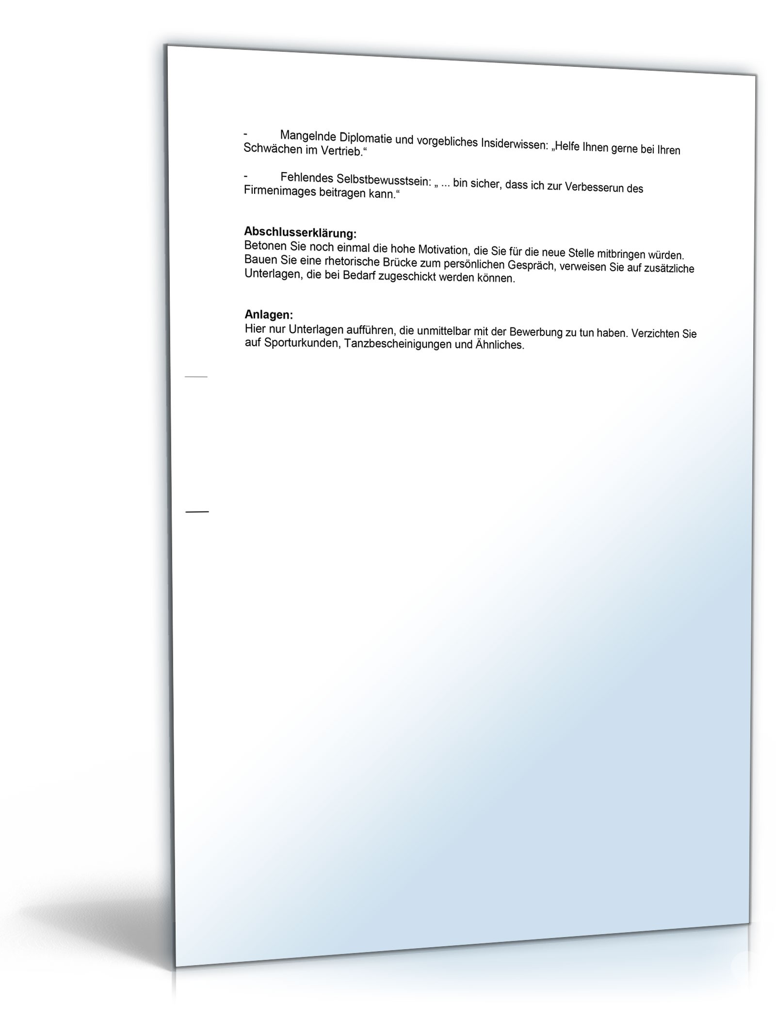 Erfolgreich bewerben Excel. Seite: 7