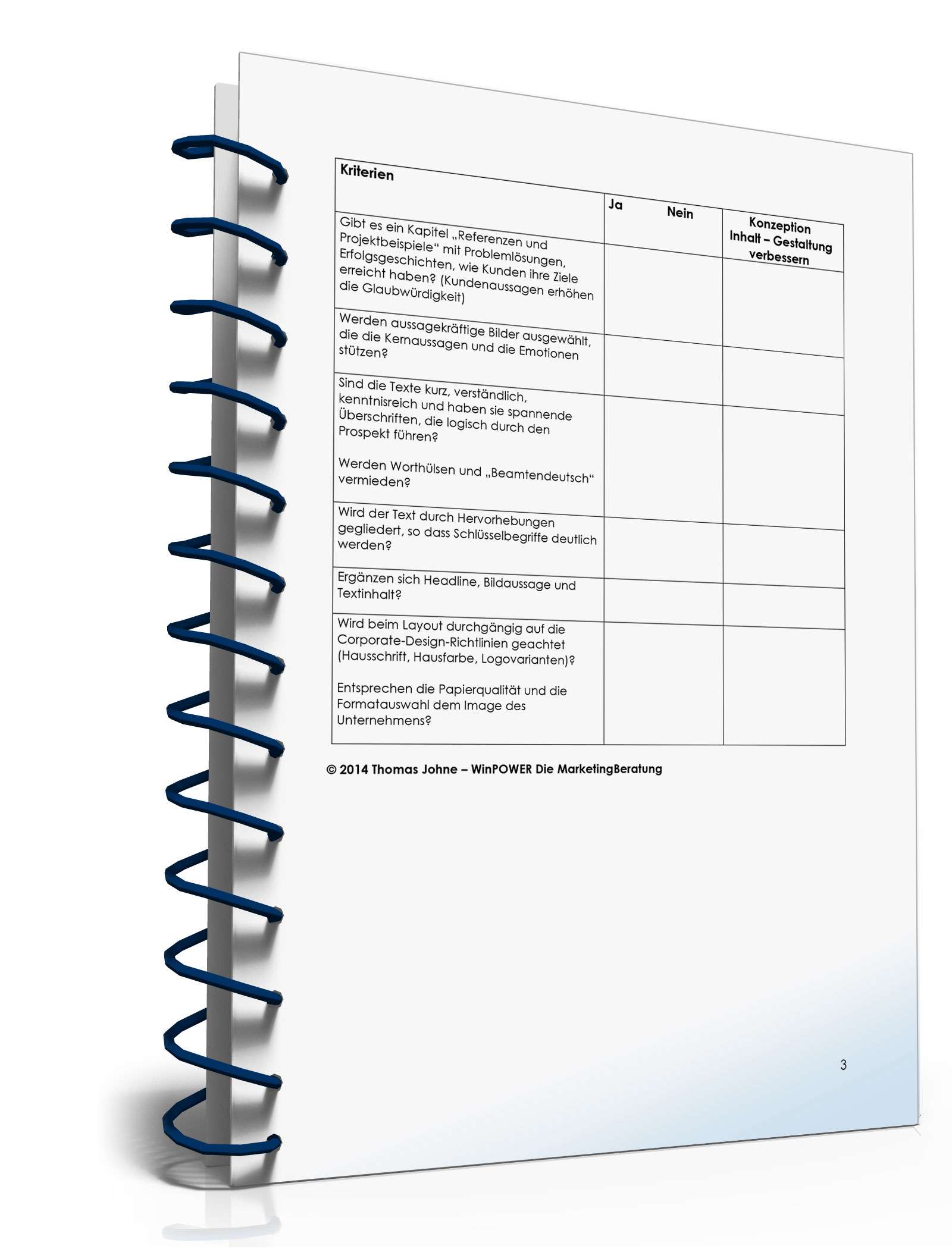 Checkliste Prospektentwürfe PDF. Seite: 3