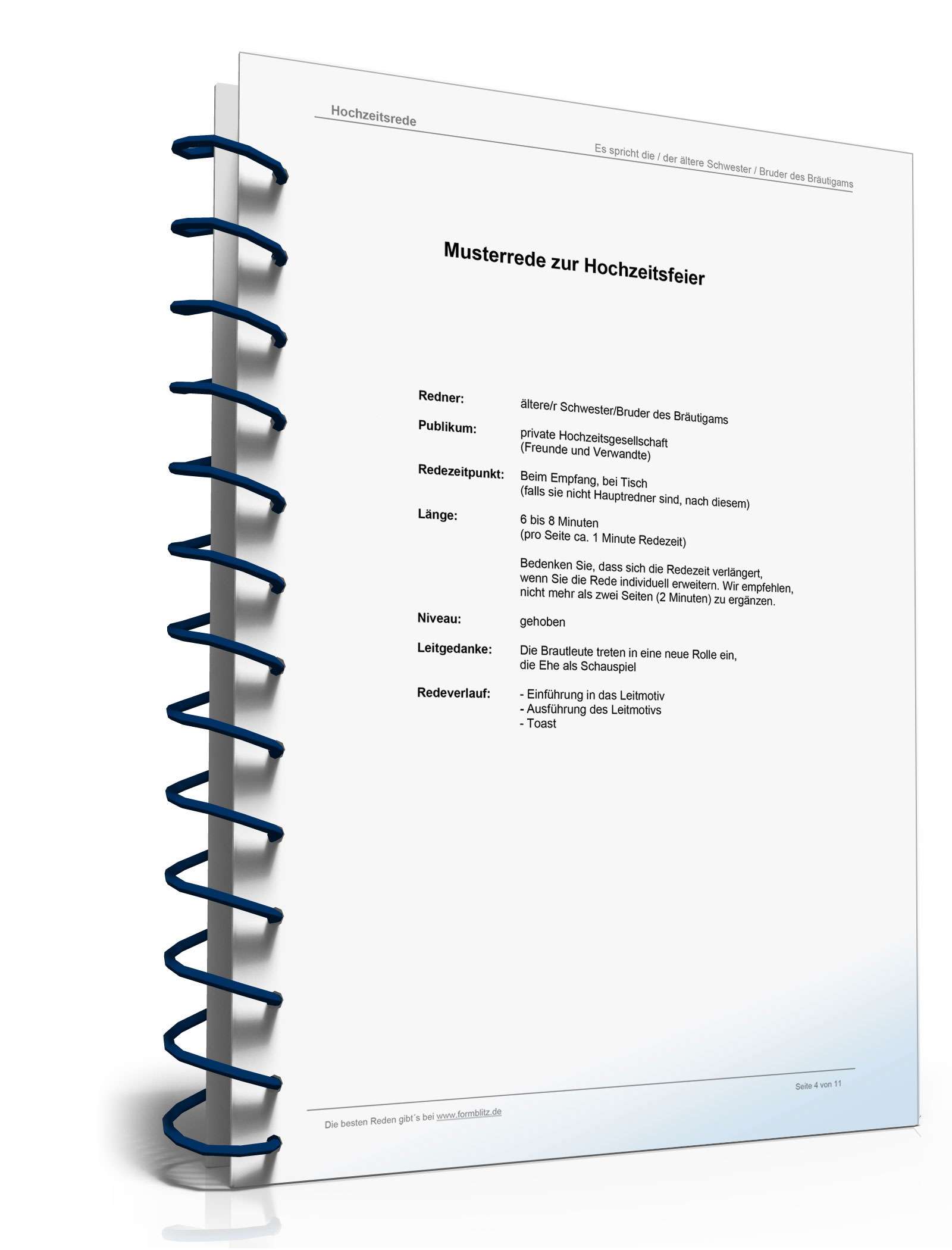 Hochzeitsrede ältere Geschwister des Bräutigams Word. Seite: 4