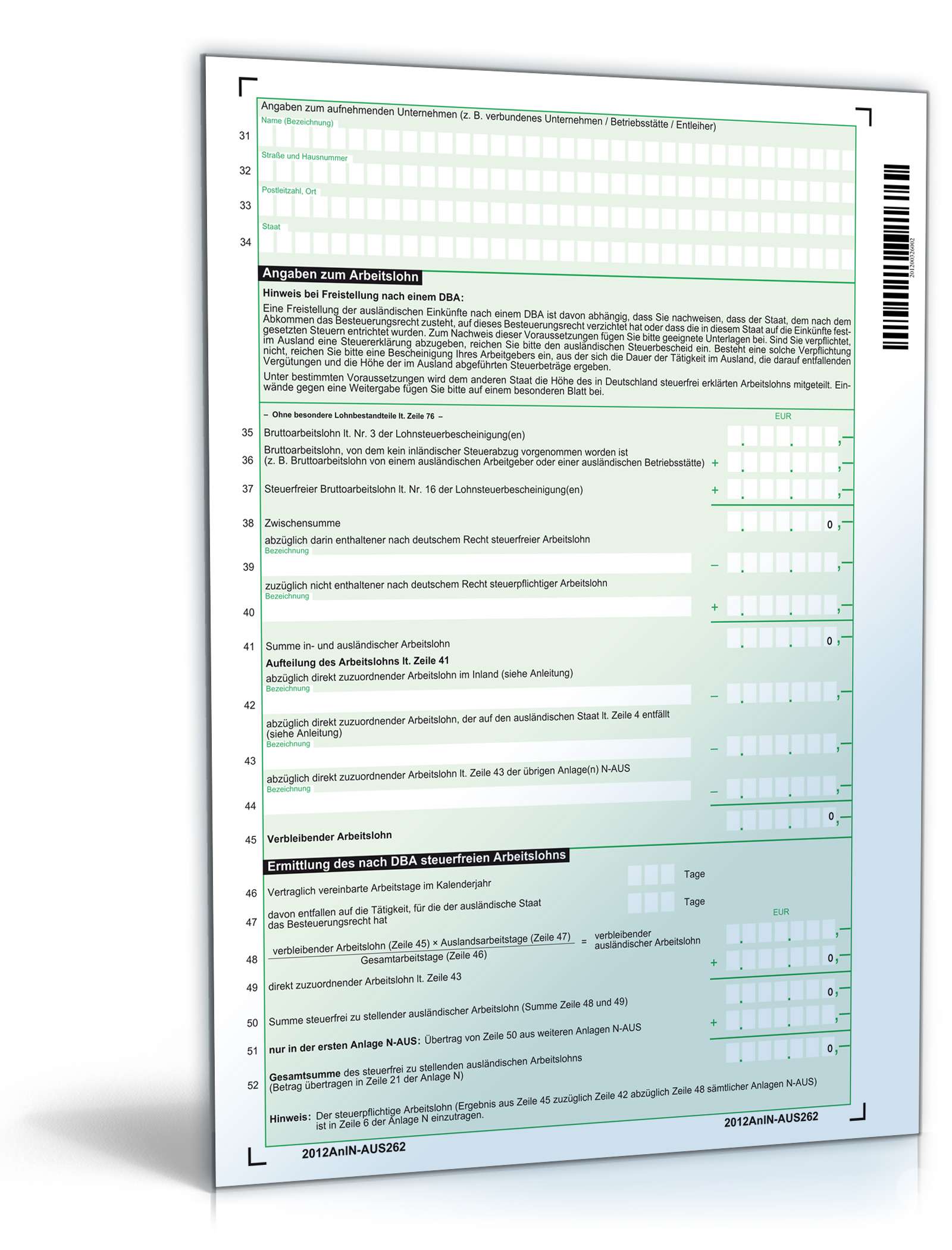 Anlage N-AUS 2012 PDF. Seite: 2