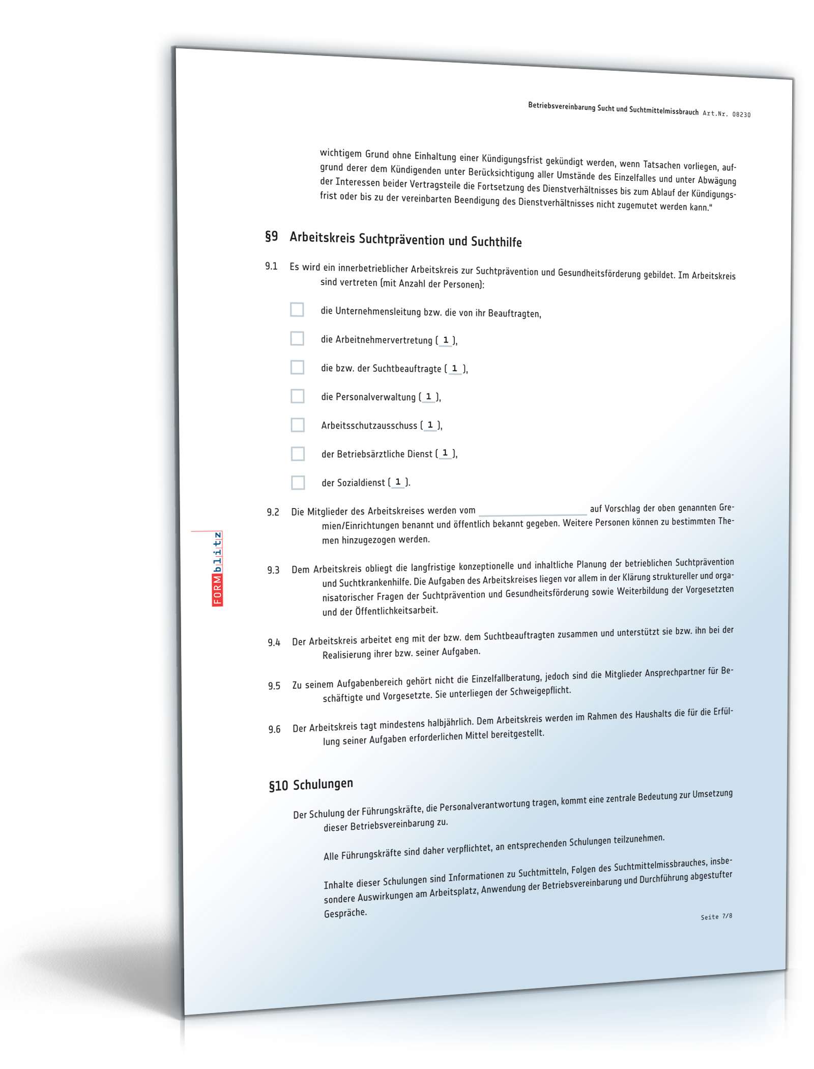 Betriebsvereinbarung Sucht und Suchtmittelmissbrauch PDF. Seite: 7