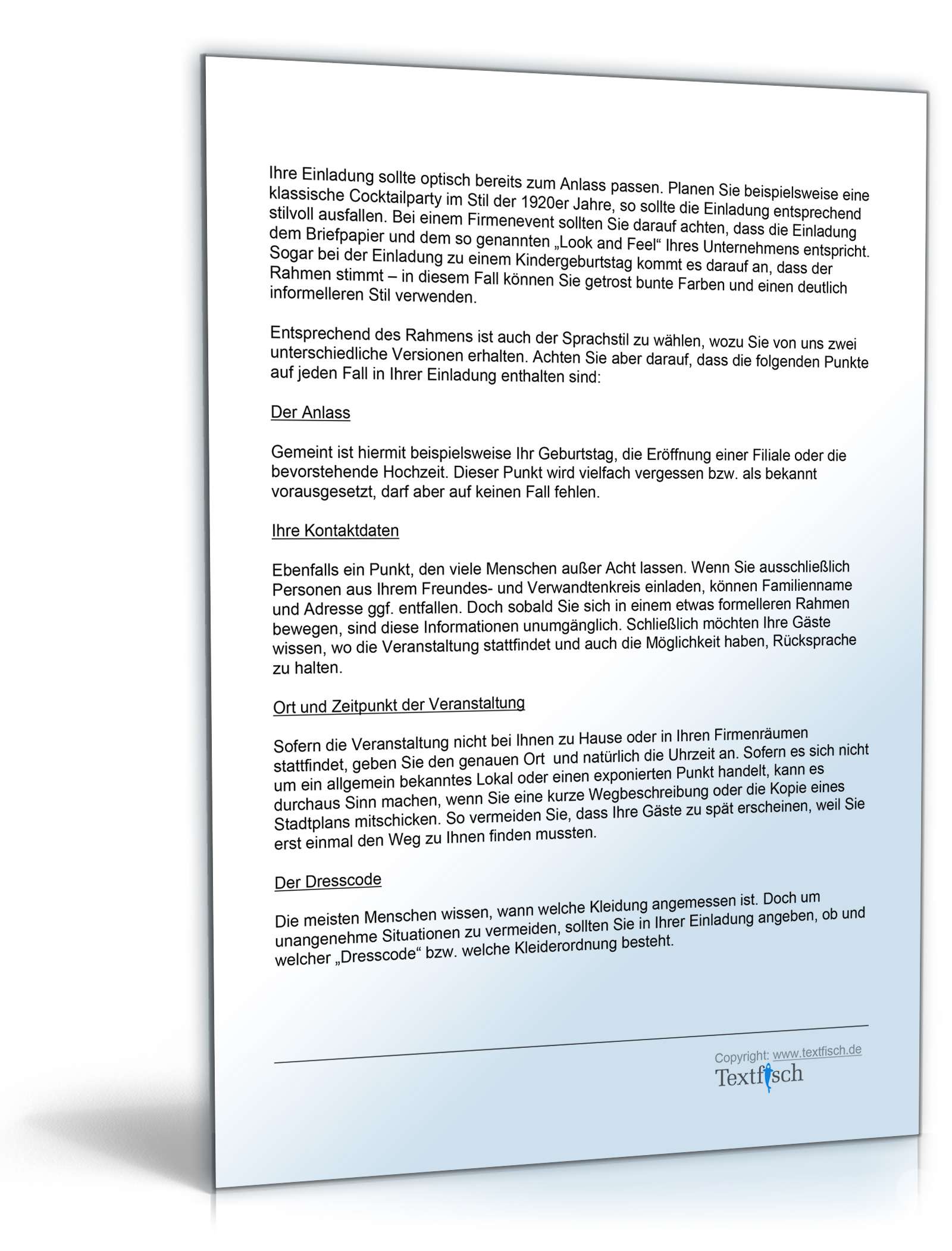 Einladung Geburtstag Vereinskameraden Word. Seite: 4