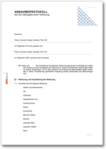 Zählerprotokoll Word