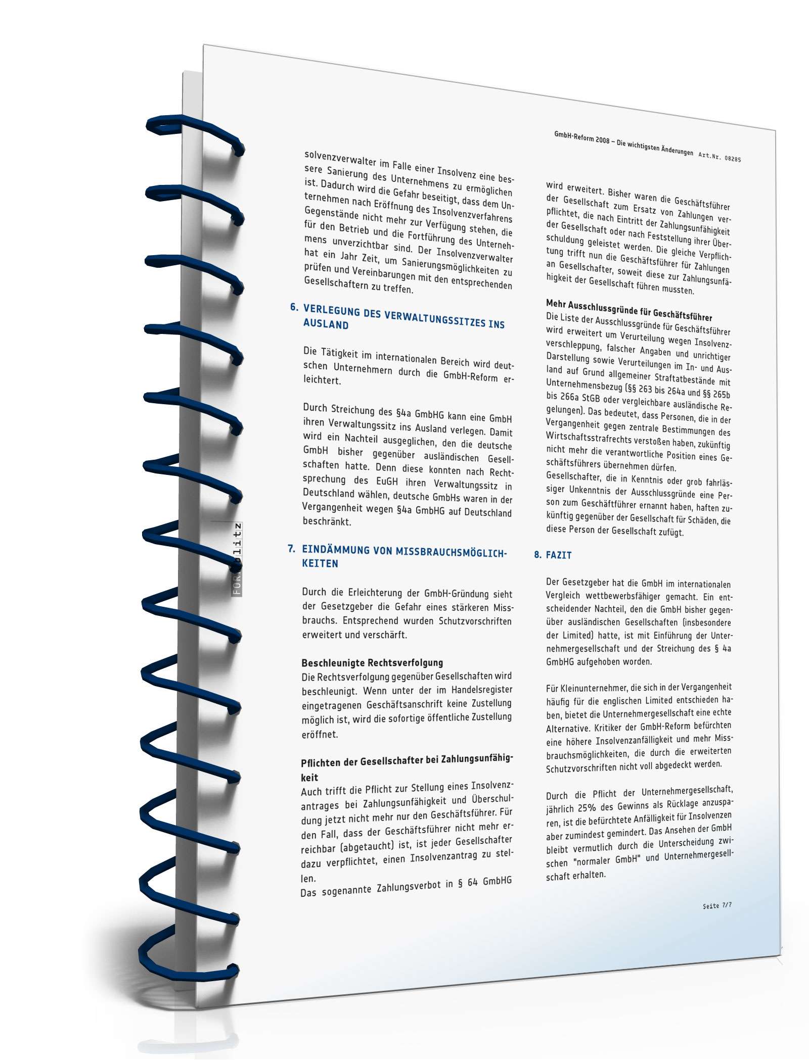 Ratgeber Unternehmergesellschaft PDF. Seite: 8