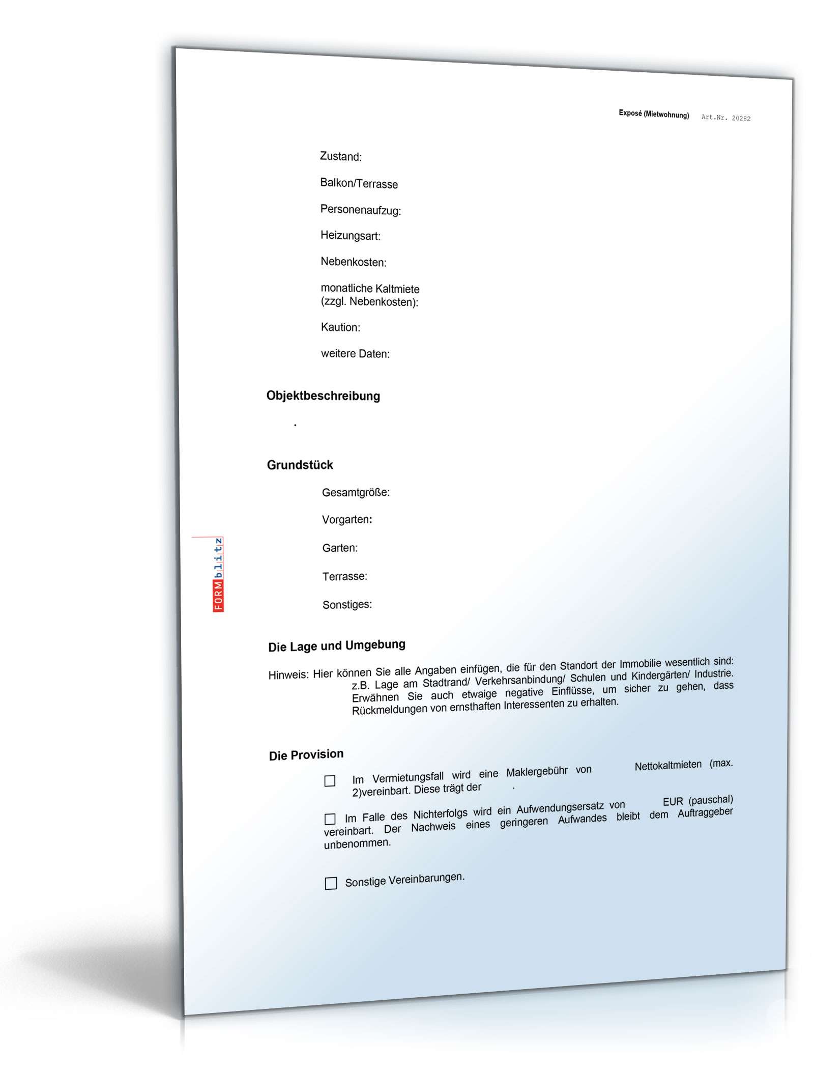 Makler-Exposé Mietwohnung Word. Seite: 2