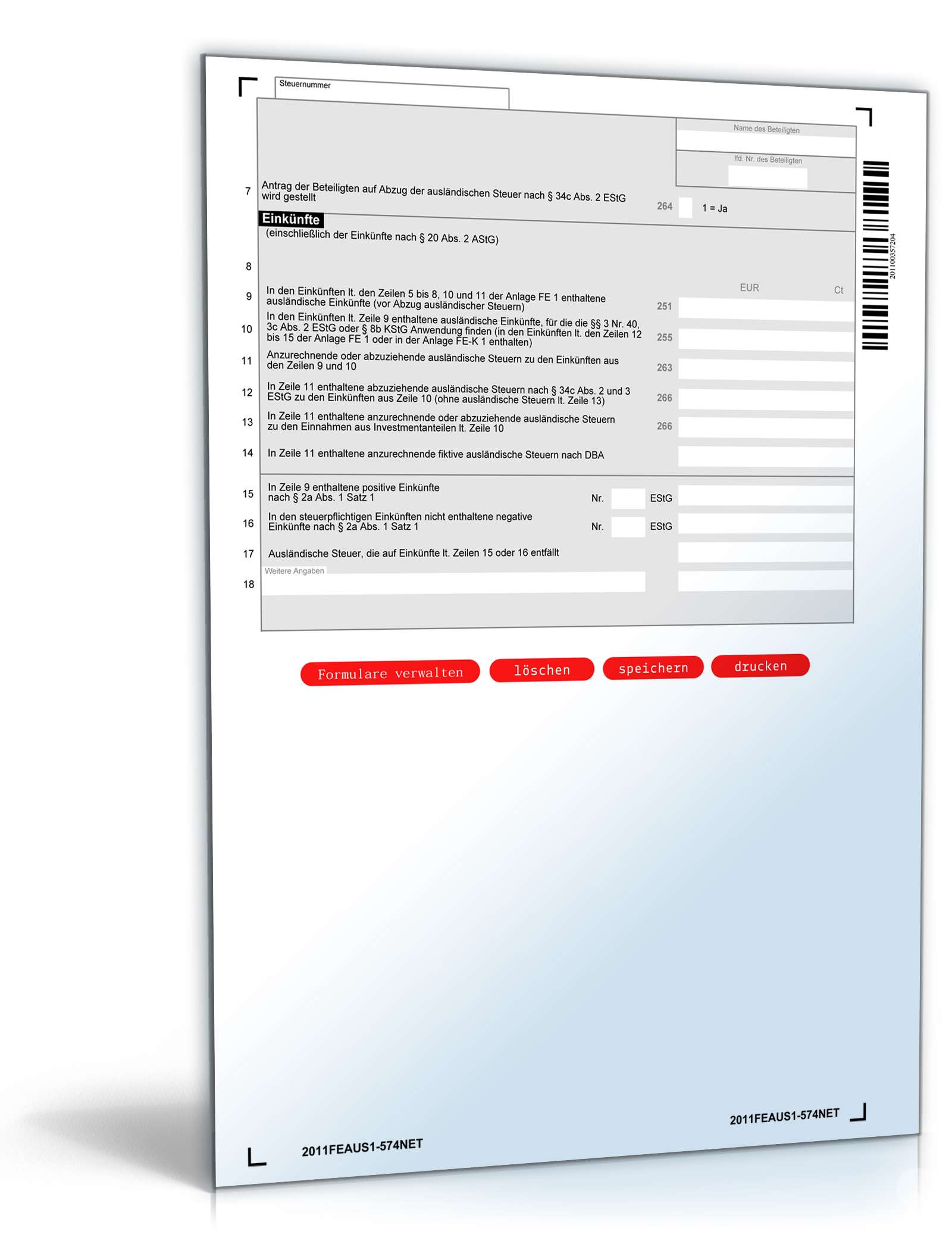 Anlage FE-AUS1 2011 PDF. Seite: 4