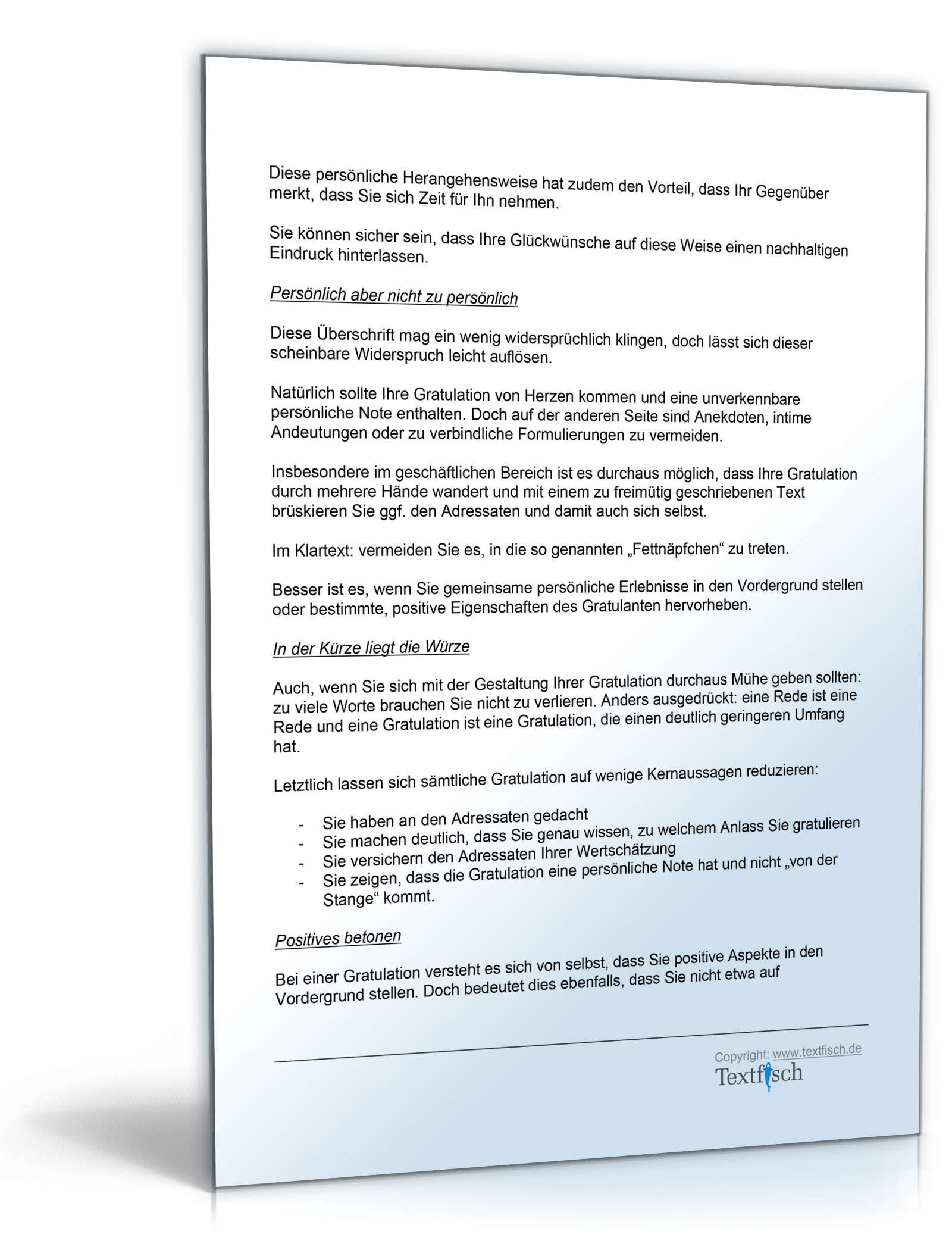 Gratulation Geburtstag Geschäftspartner Word. Seite: 4