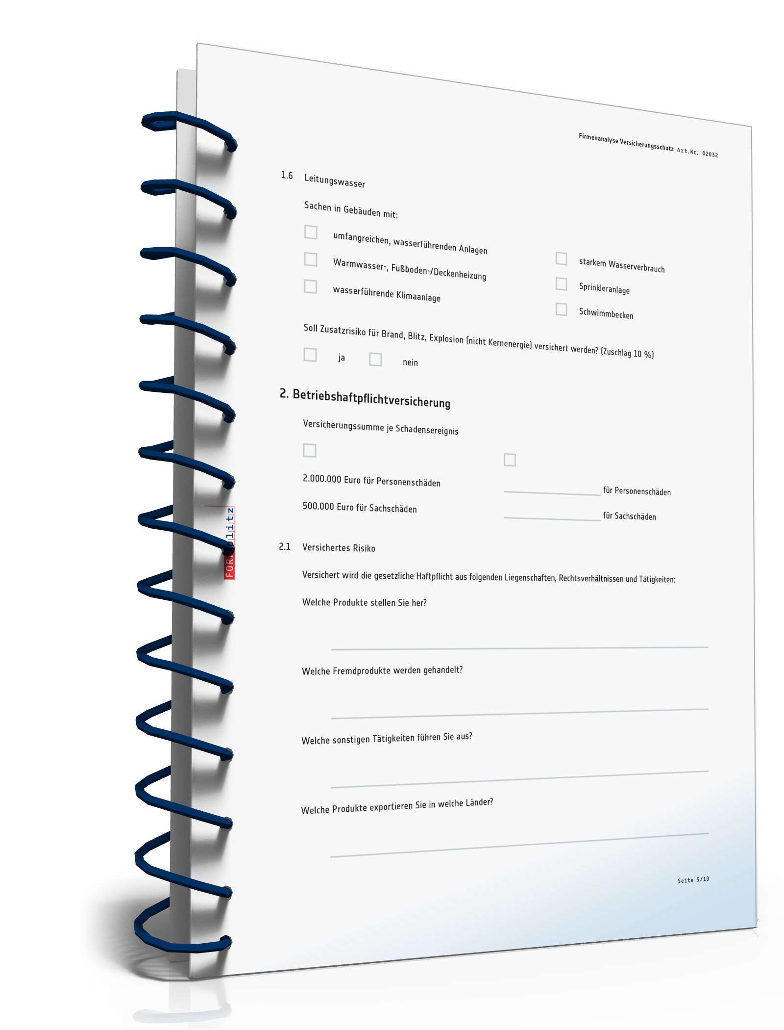 Firmenanalyse Versicherungsschutz PDF. Seite: 5