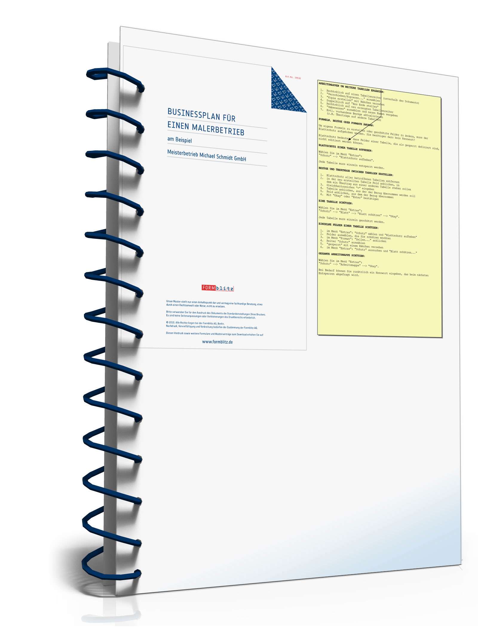 Businessplan Malerbetrieb Excel. Seite: 17