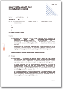 Kaufvertrag Eigentumswohnung Word