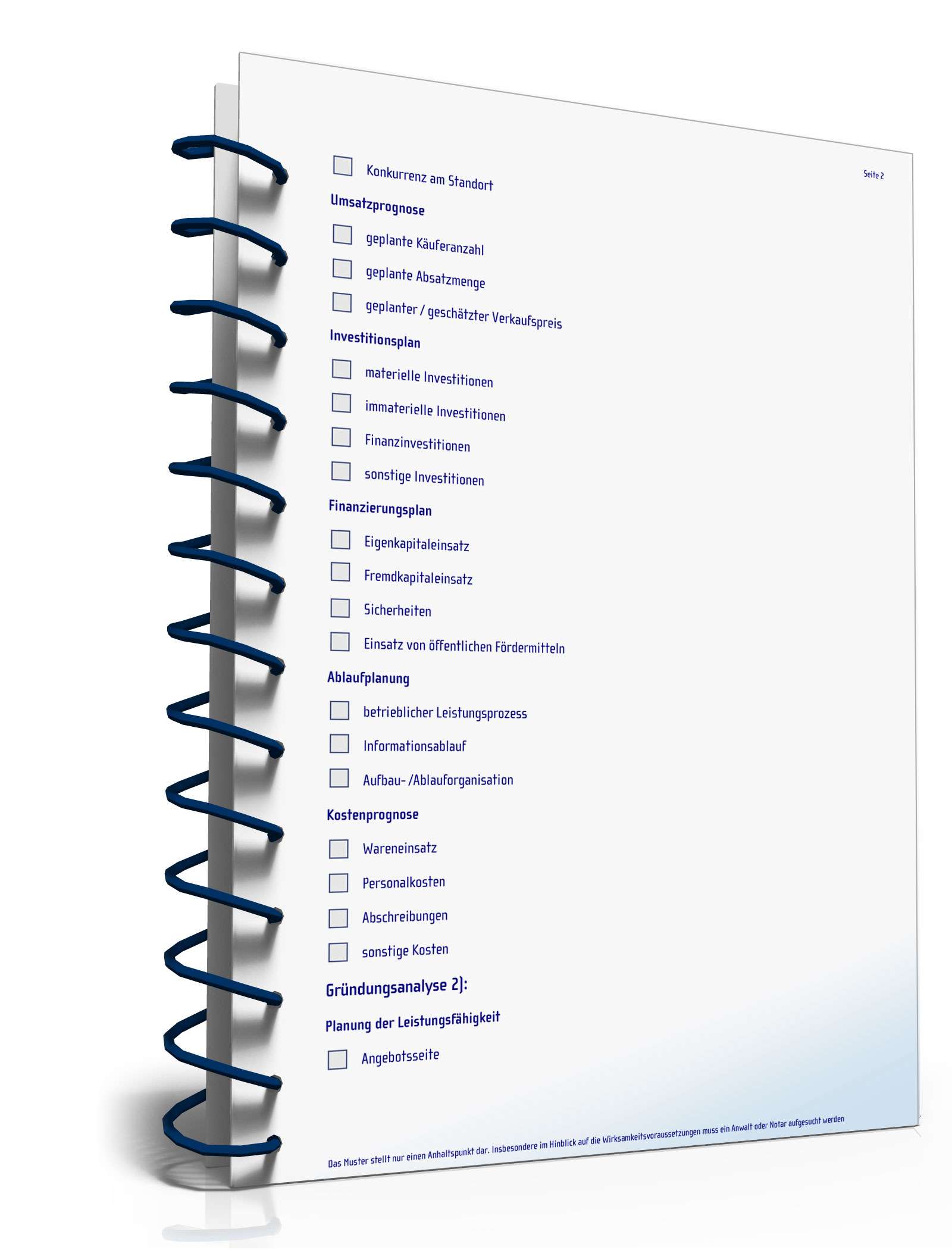 Checkliste zur Selbstständigkeit aus Anstellung PDF. Seite: 2