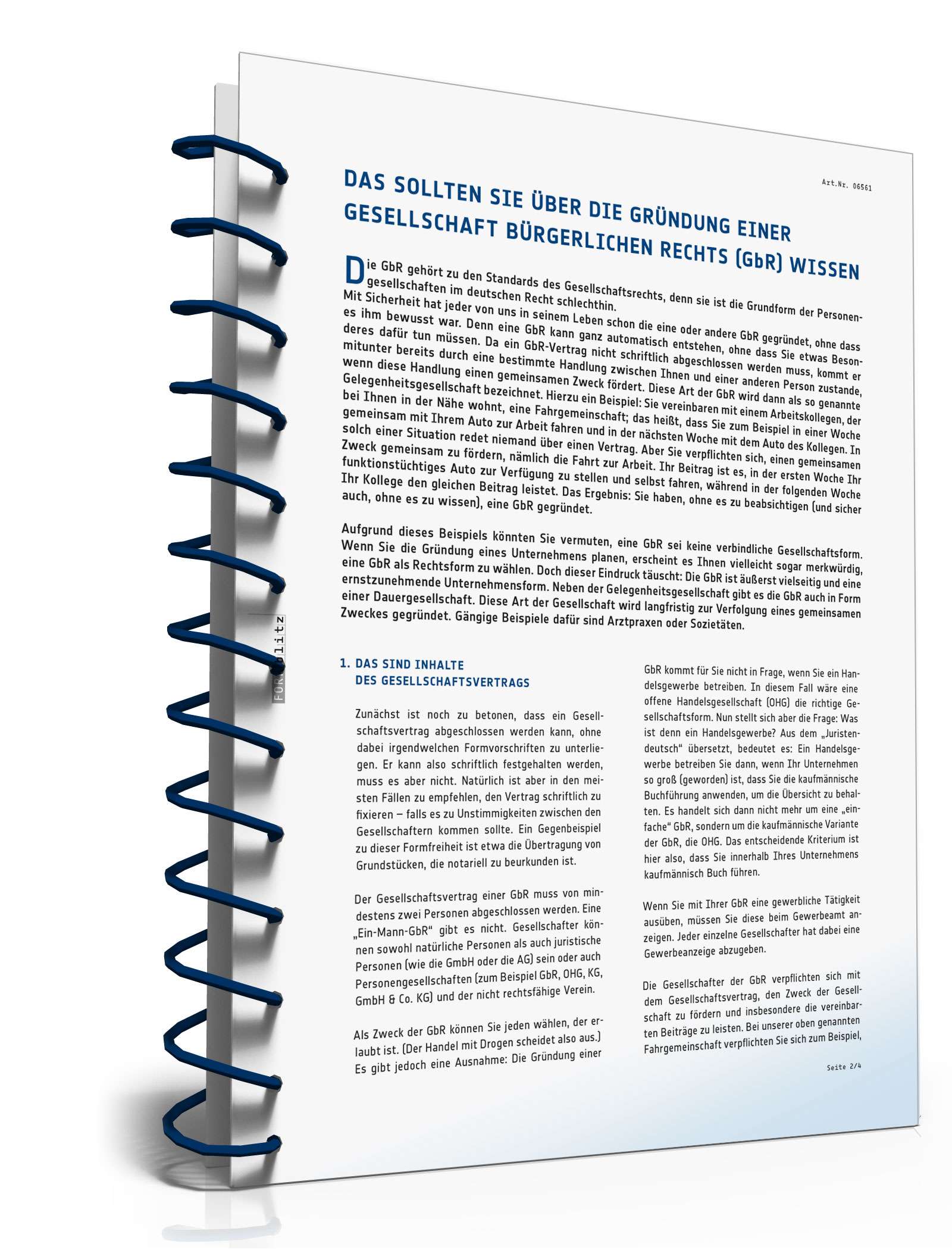 Ratgeber Gründung GbR PDF. Seite: 3