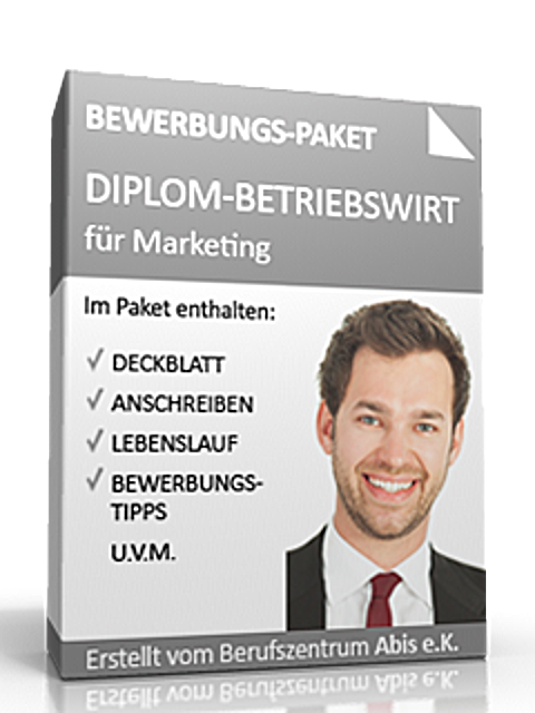 Bewerbungs-Paket Diplom-Betriebswirt Marketing  Excel