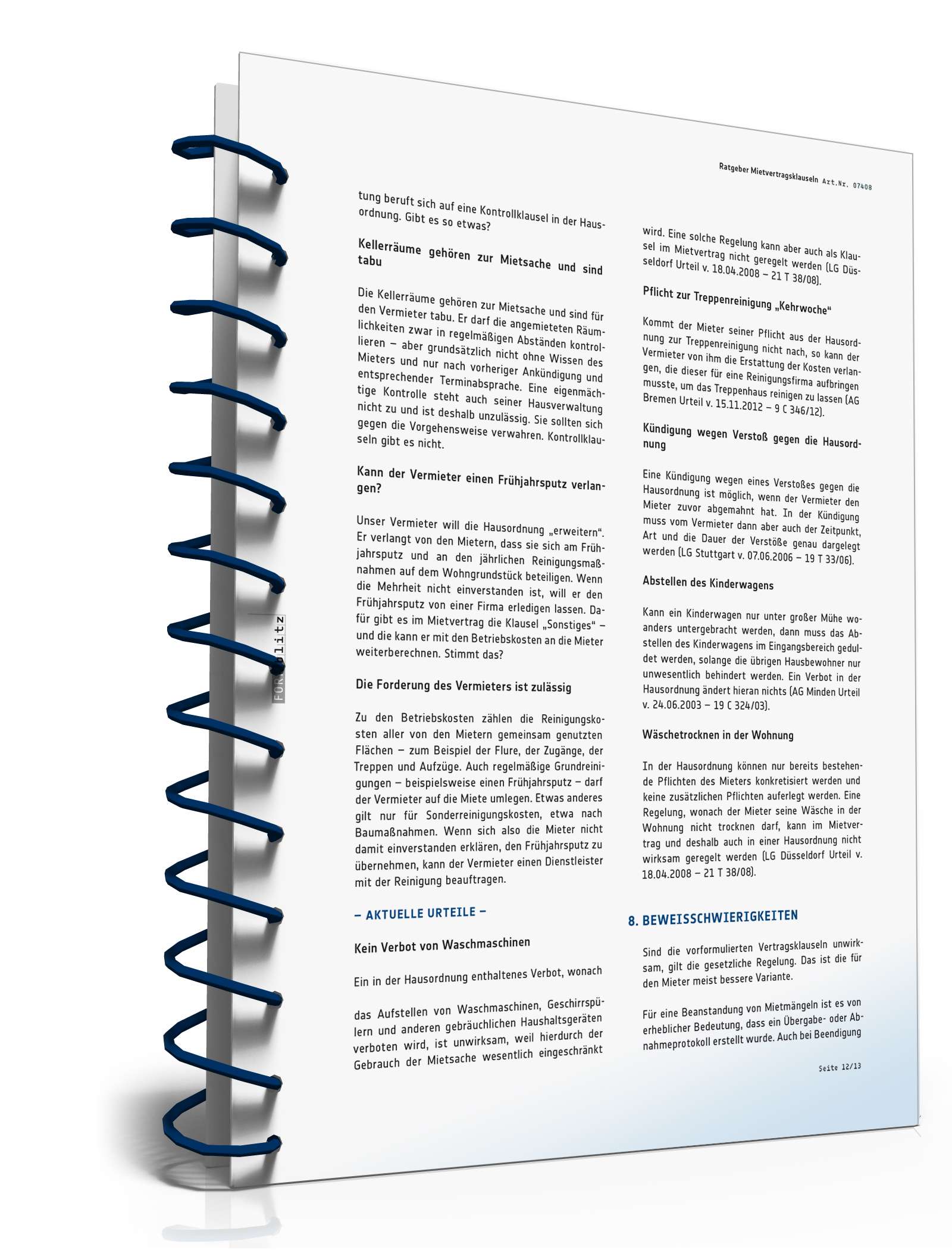 Ratgeber Mietvertragsklauseln  PDF. Seite: 13