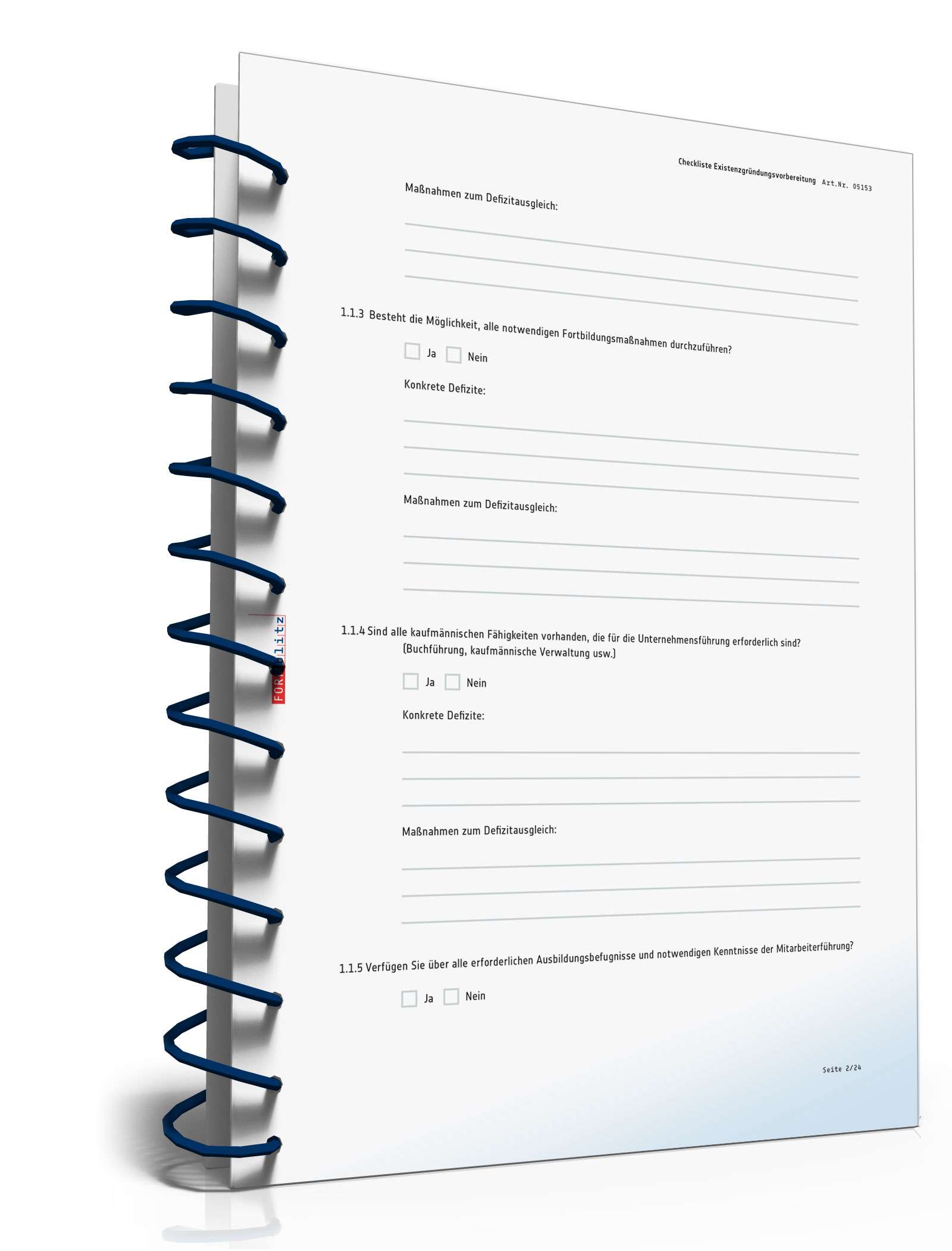 Checkliste Existenzgründung PDF. Seite: 2