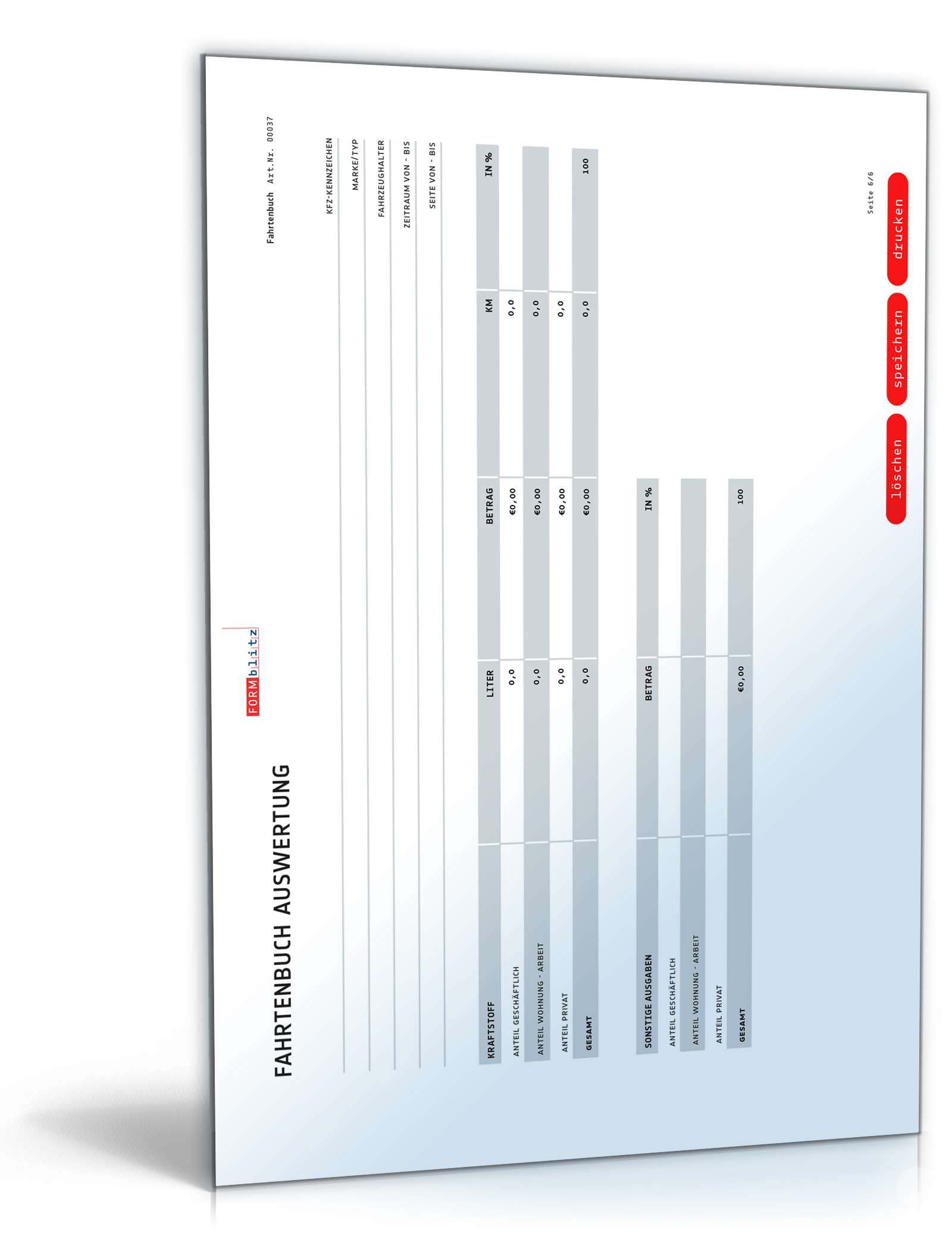Fahrtenbuch PDF. Seite: 6