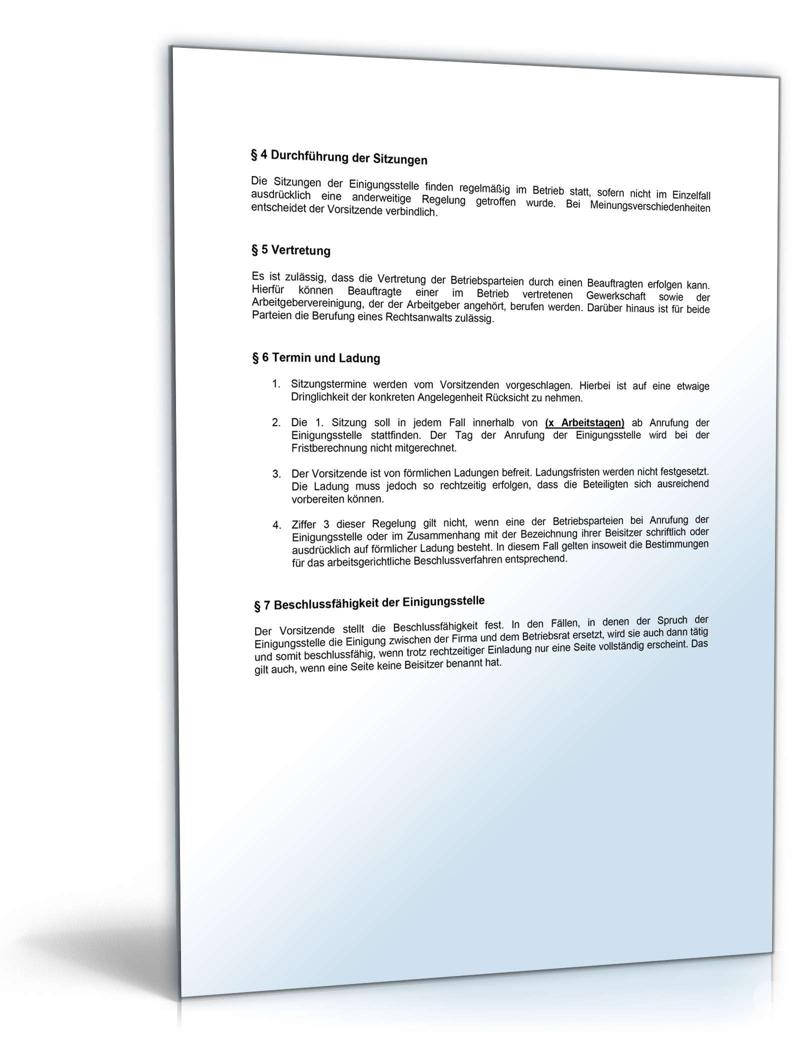 Betriebsvereinbarung Durchführung des ständigen Einigungsstellenverfahrens PDF. Seite: 2