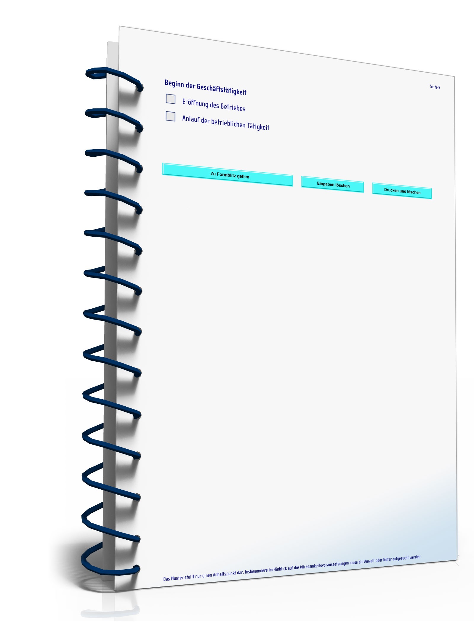 Checkliste zur Selbstständigkeit aus Anstellung PDF. Seite: 5