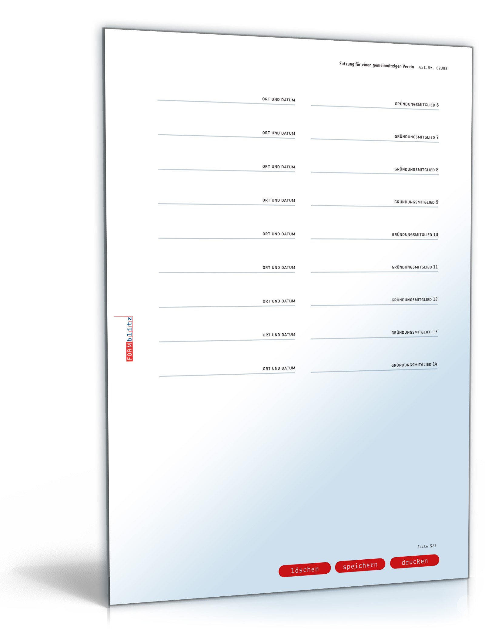 Satzung gemeinnütziger Verein PDF. Seite: 5