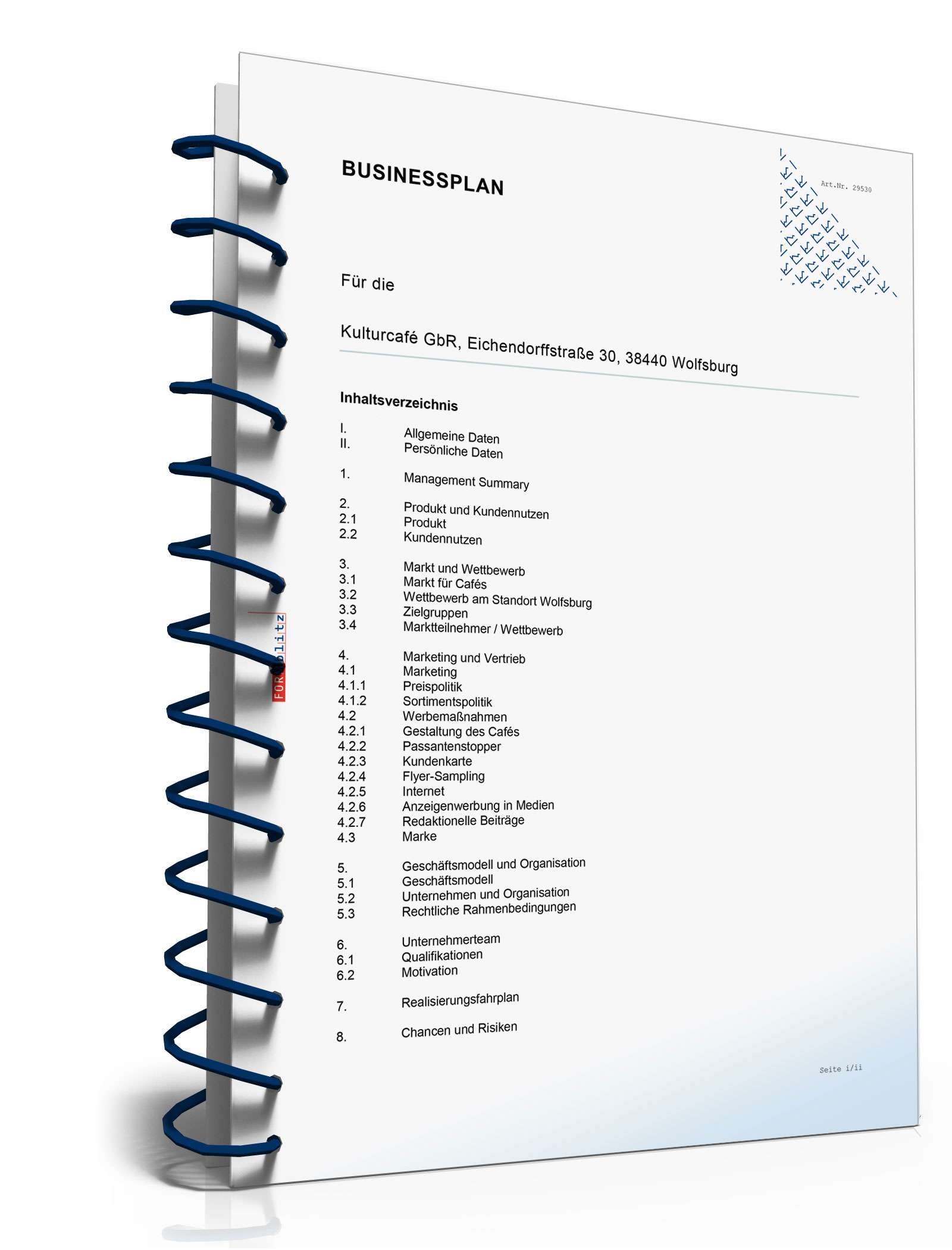 Businessplan Kulturcafé Excel. Seite: 4