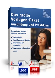 Das große Vorlagen-Paket Ausbildung & Praktikum Excel