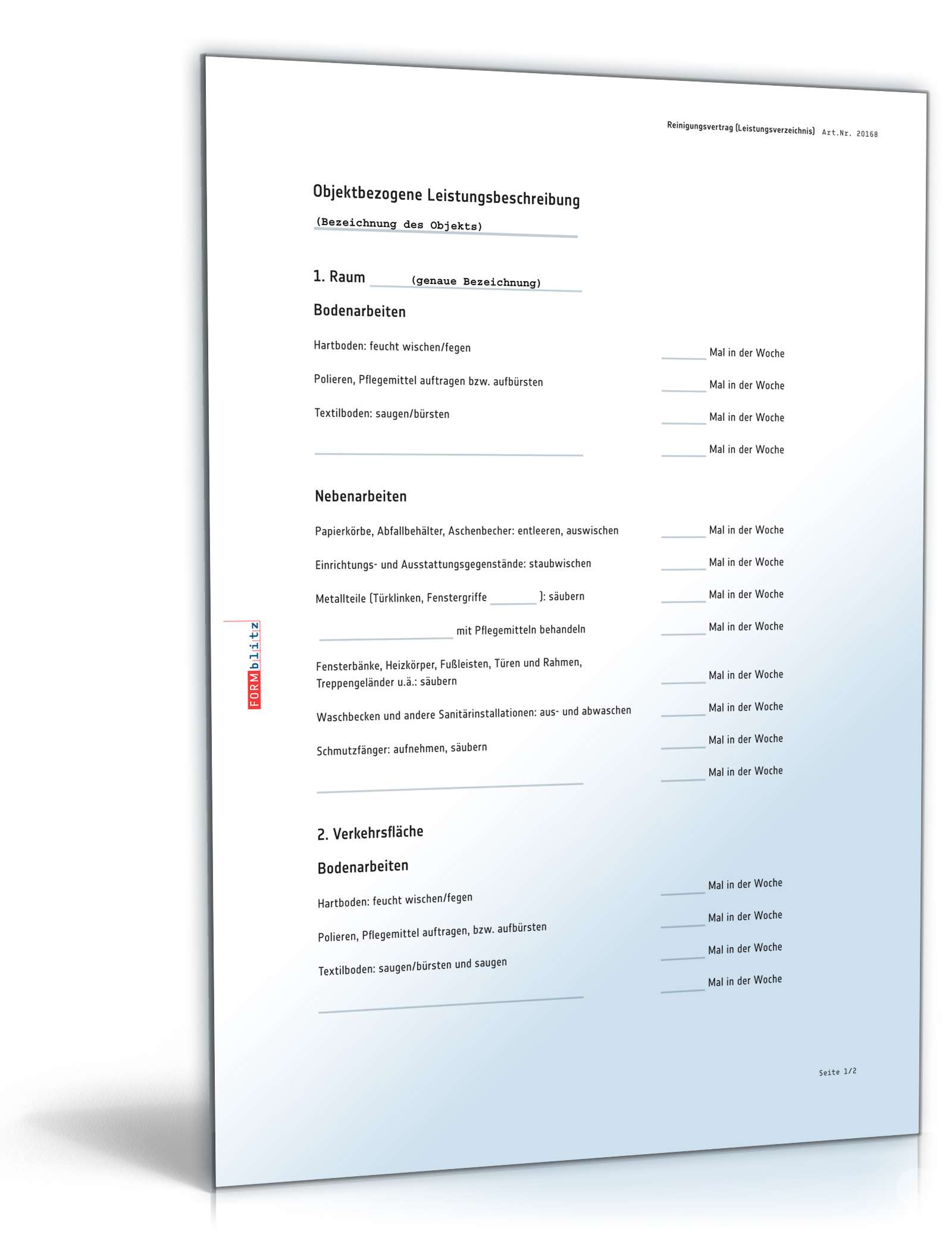 Reinigungsvertrag PDF. Seite: 7