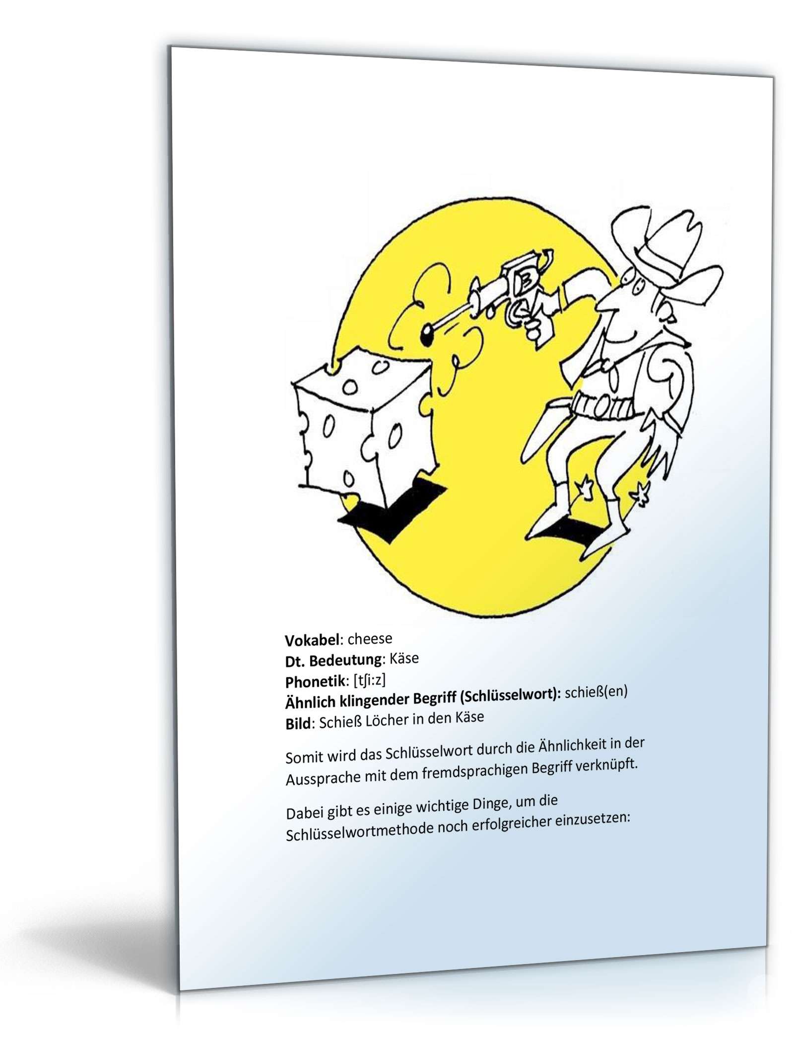 Vokabel Lernen mit Eselsbrücken Excel. Seite: 11