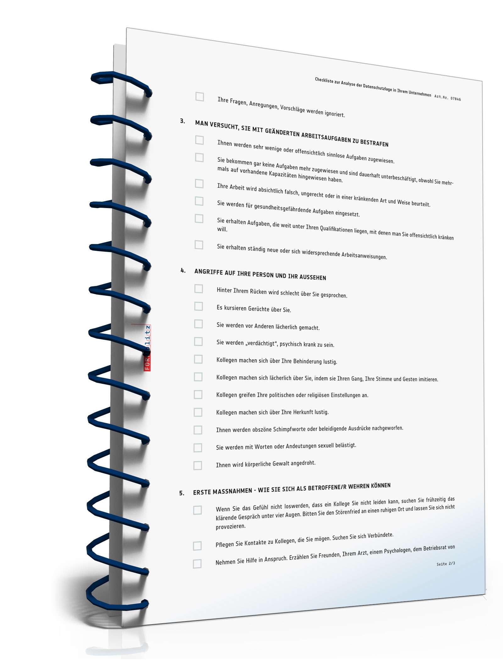 Mobbingprotokoll PDF. Seite: 5