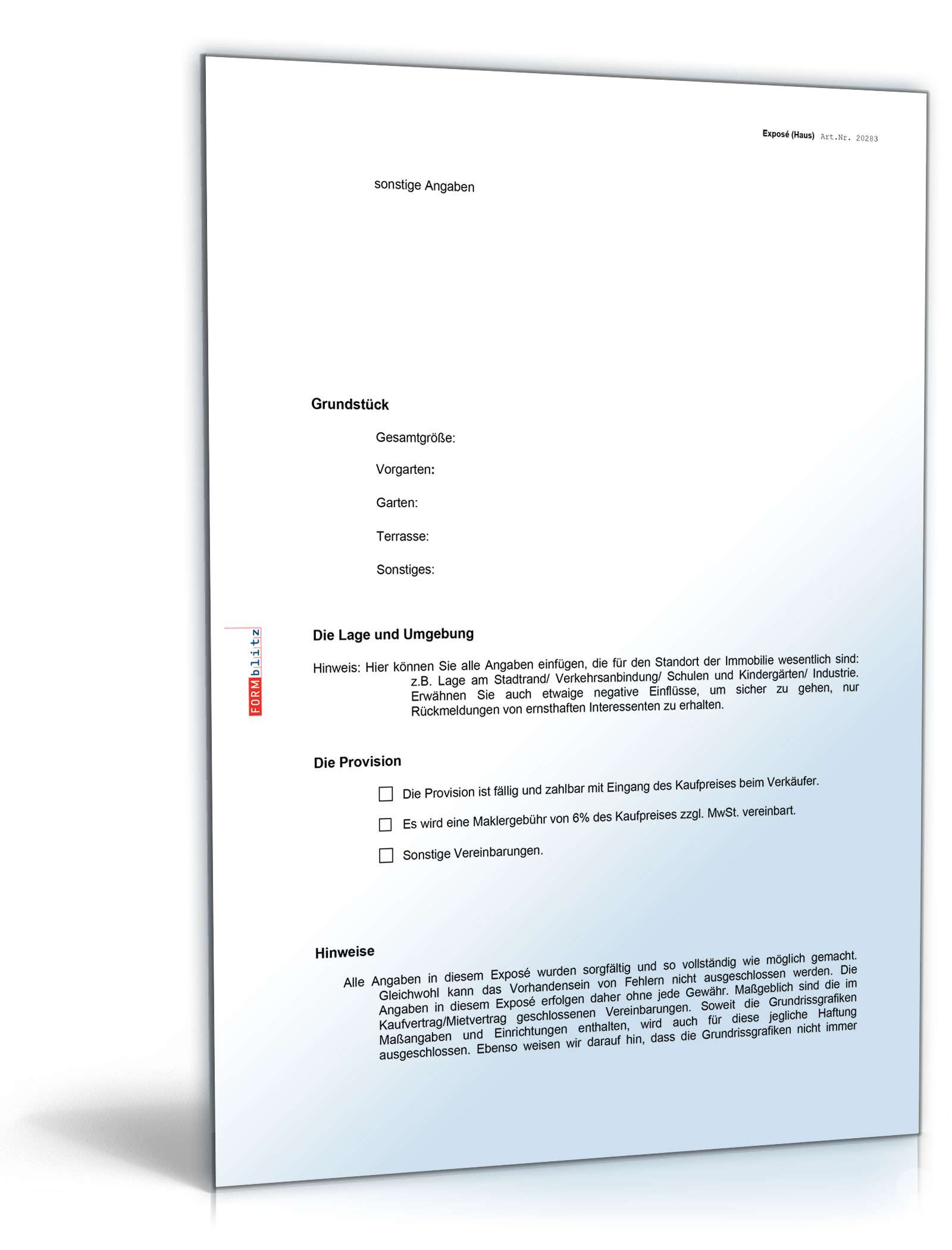 Makler-Exposé Haus Word. Seite: 3