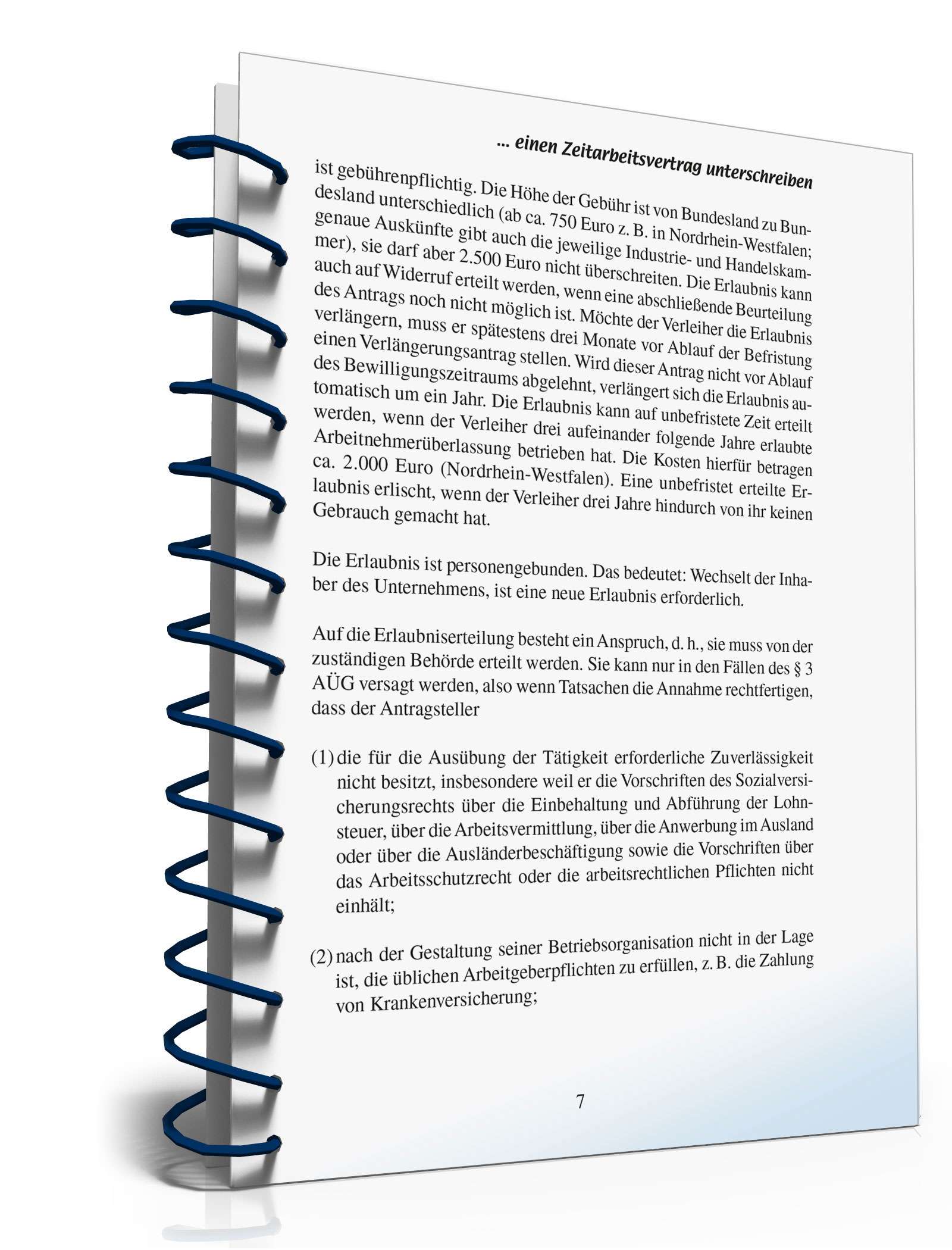 Abschluss Zeitarbeitsvertrag  PDF. Seite: 6