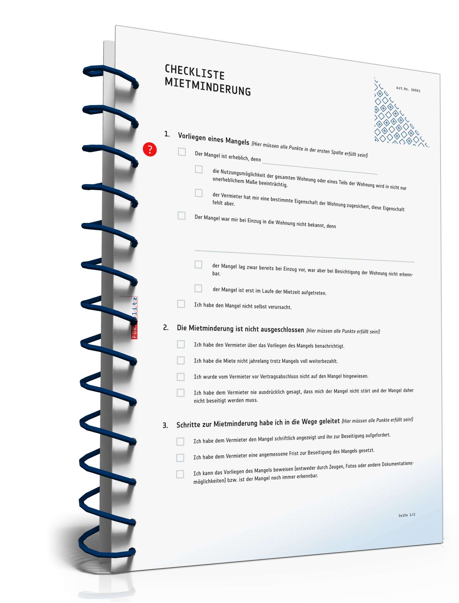 Checkliste Mietminderung PDF