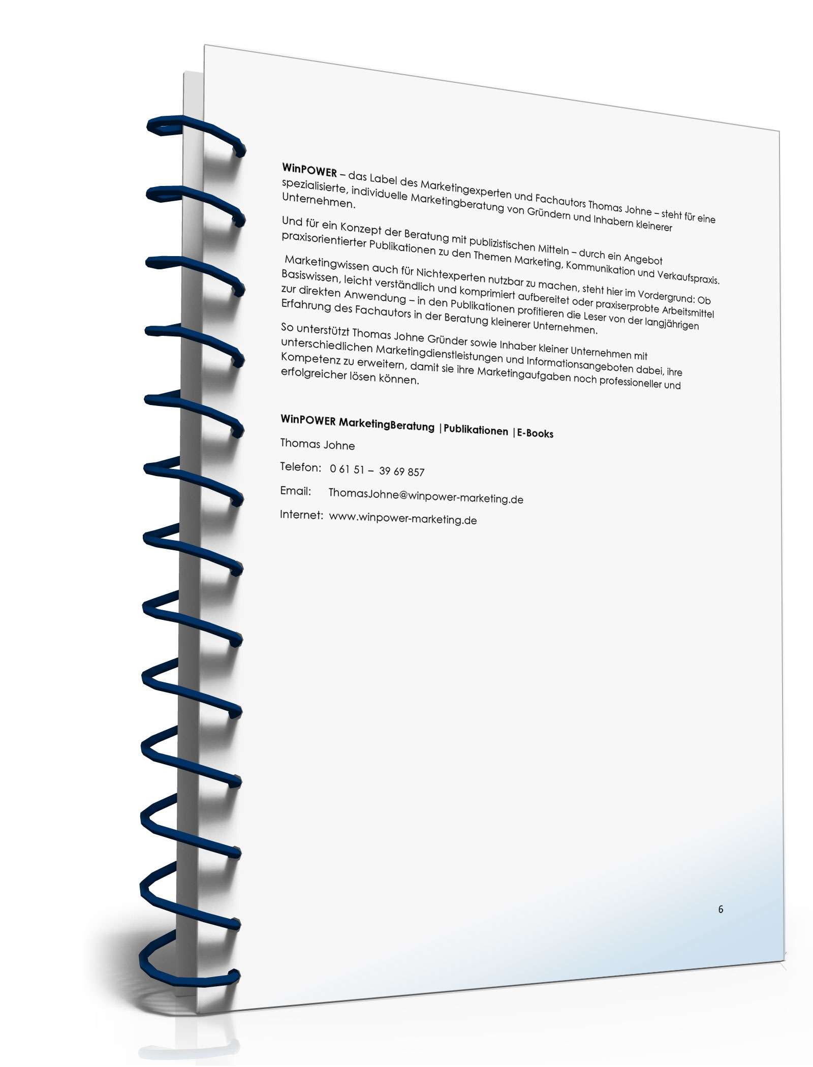 Checkliste Gesprächseinstieg mit Geschäftskunden PDF. Seite: 6