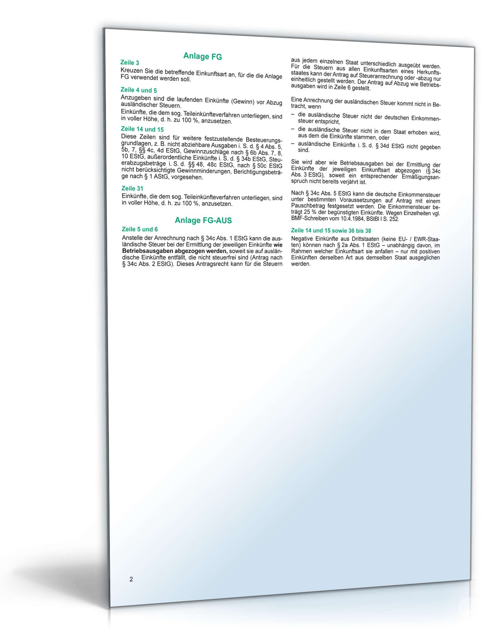 Anleitung ESt 1d 2013  PDF. Seite: 2