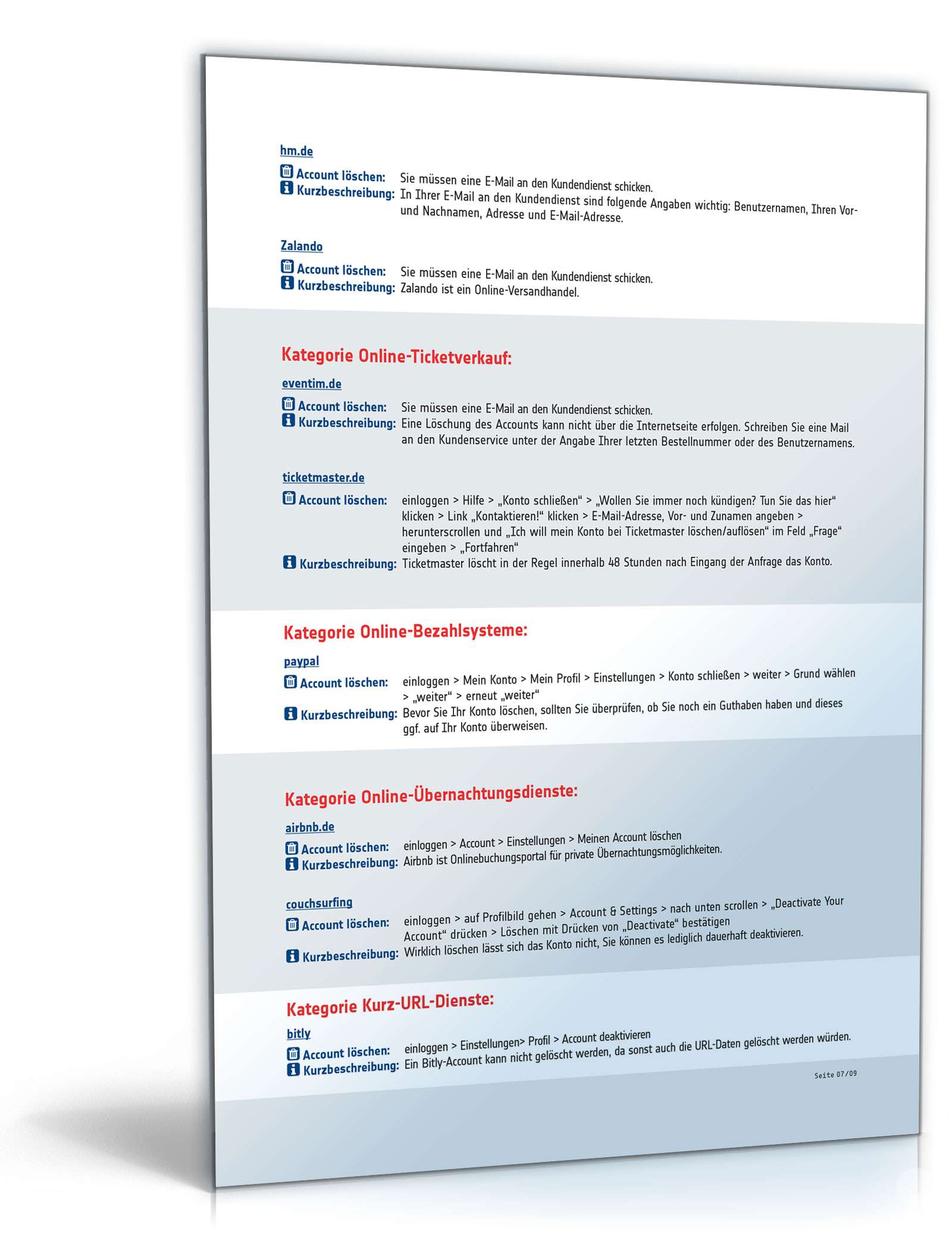 Infoliste über den Verbleib digitaler Konten PDF. Seite: 7