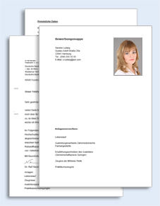 Bewerbungs-Paket Zahntechnikerin  Excel