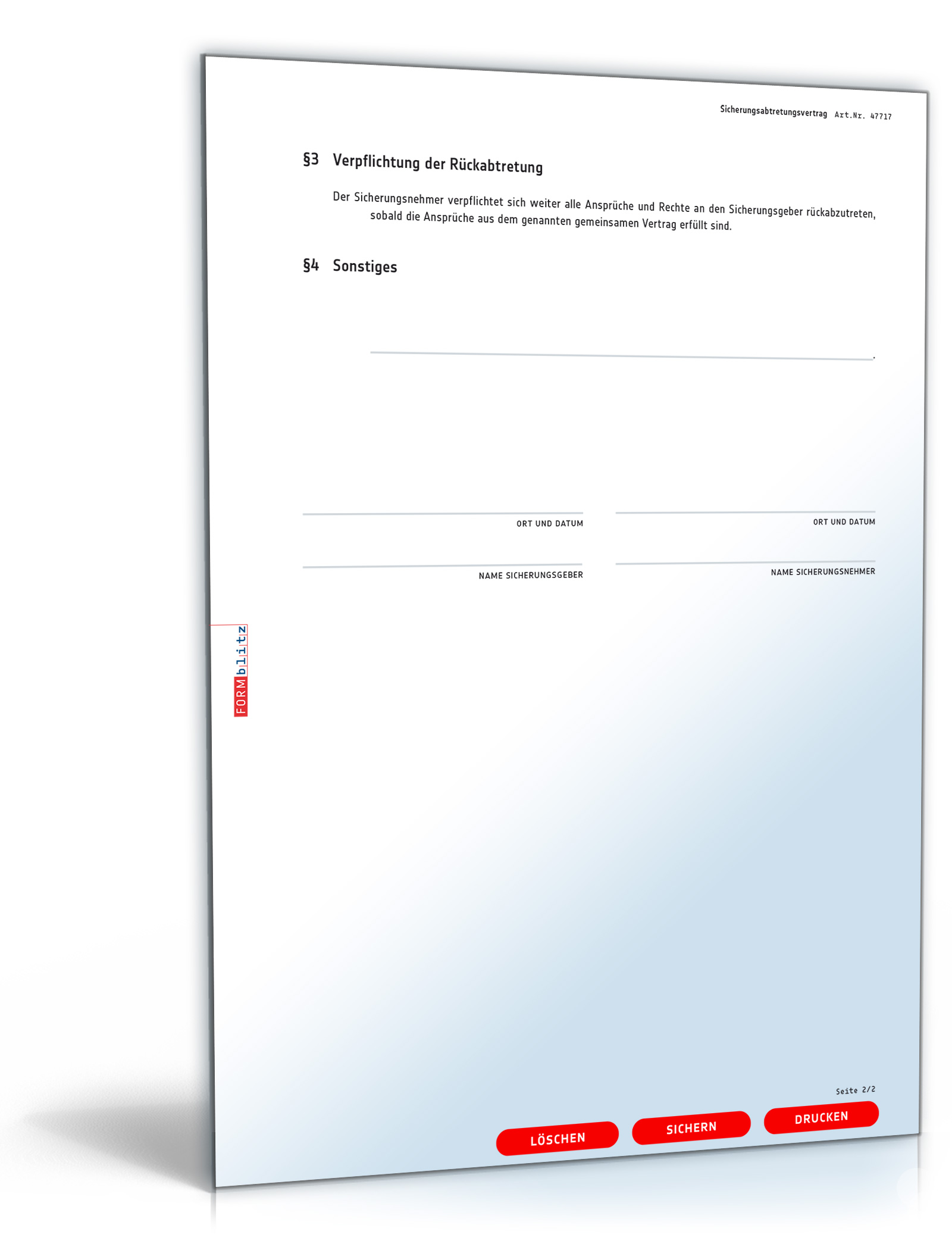 Sicherungsabtretung PDF. Seite: 2