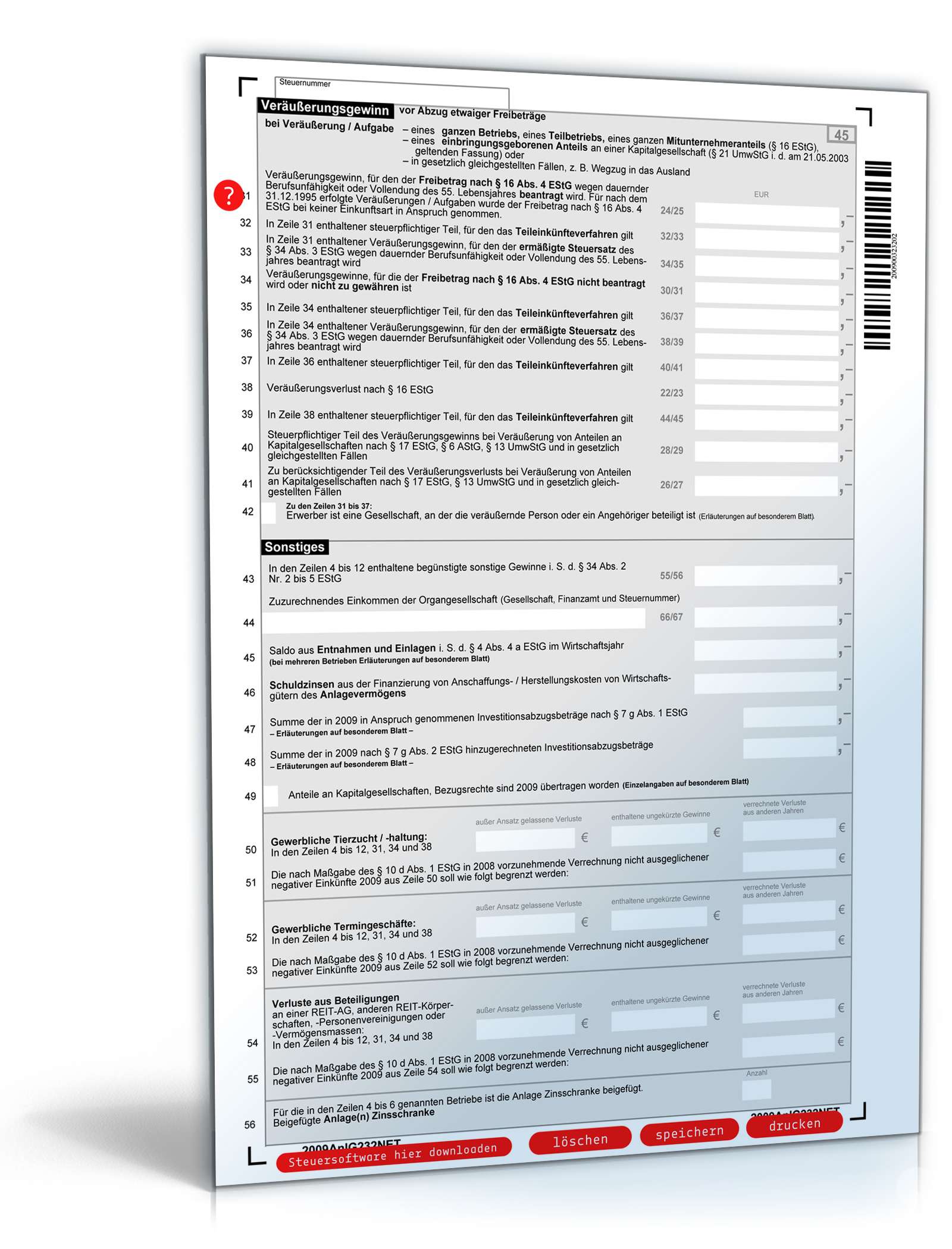 Anlage G 2009 PDF. Seite: 2